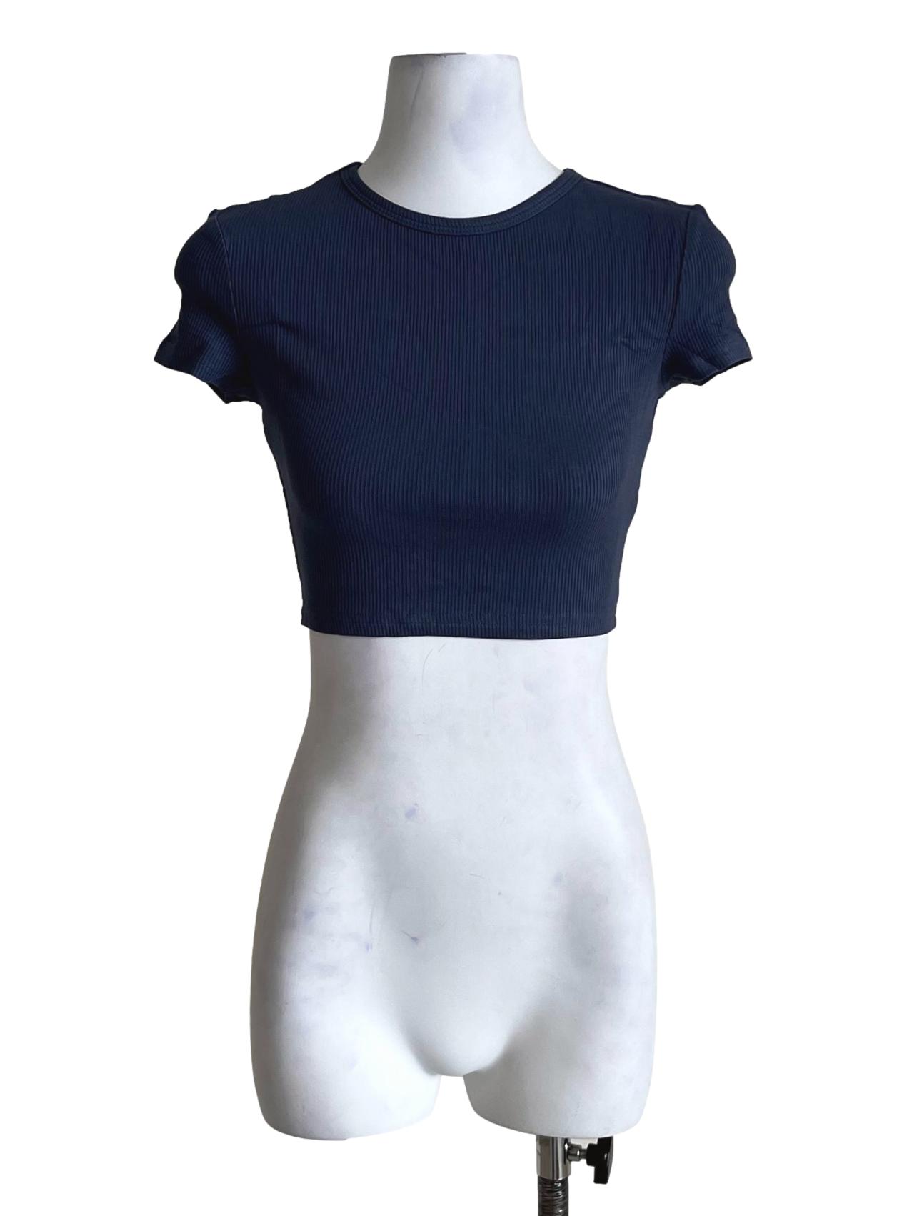 Navy Blue Daffy Baby Tee