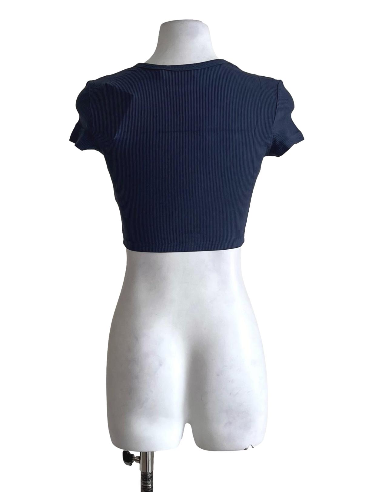 Navy Blue Daffy Baby Tee