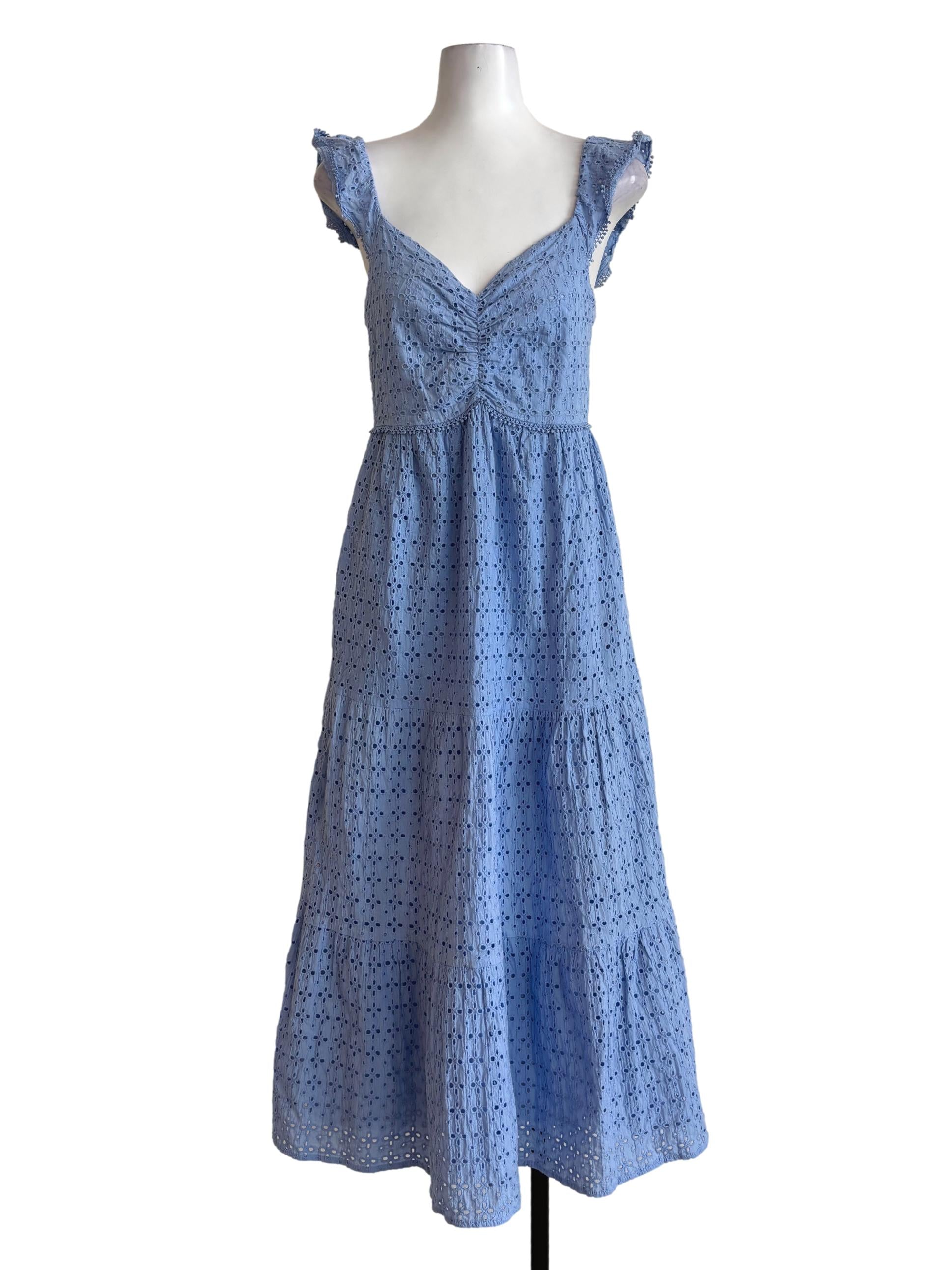 Baby Blue Eyelet Dress