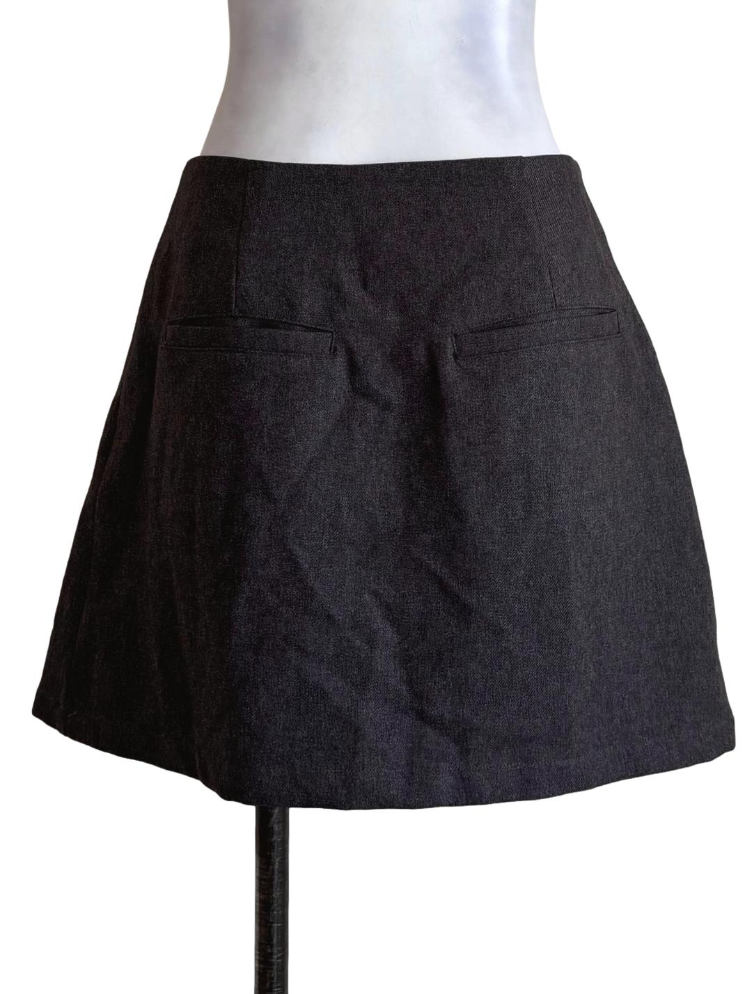 Ash Grey Mini Skirt TWL