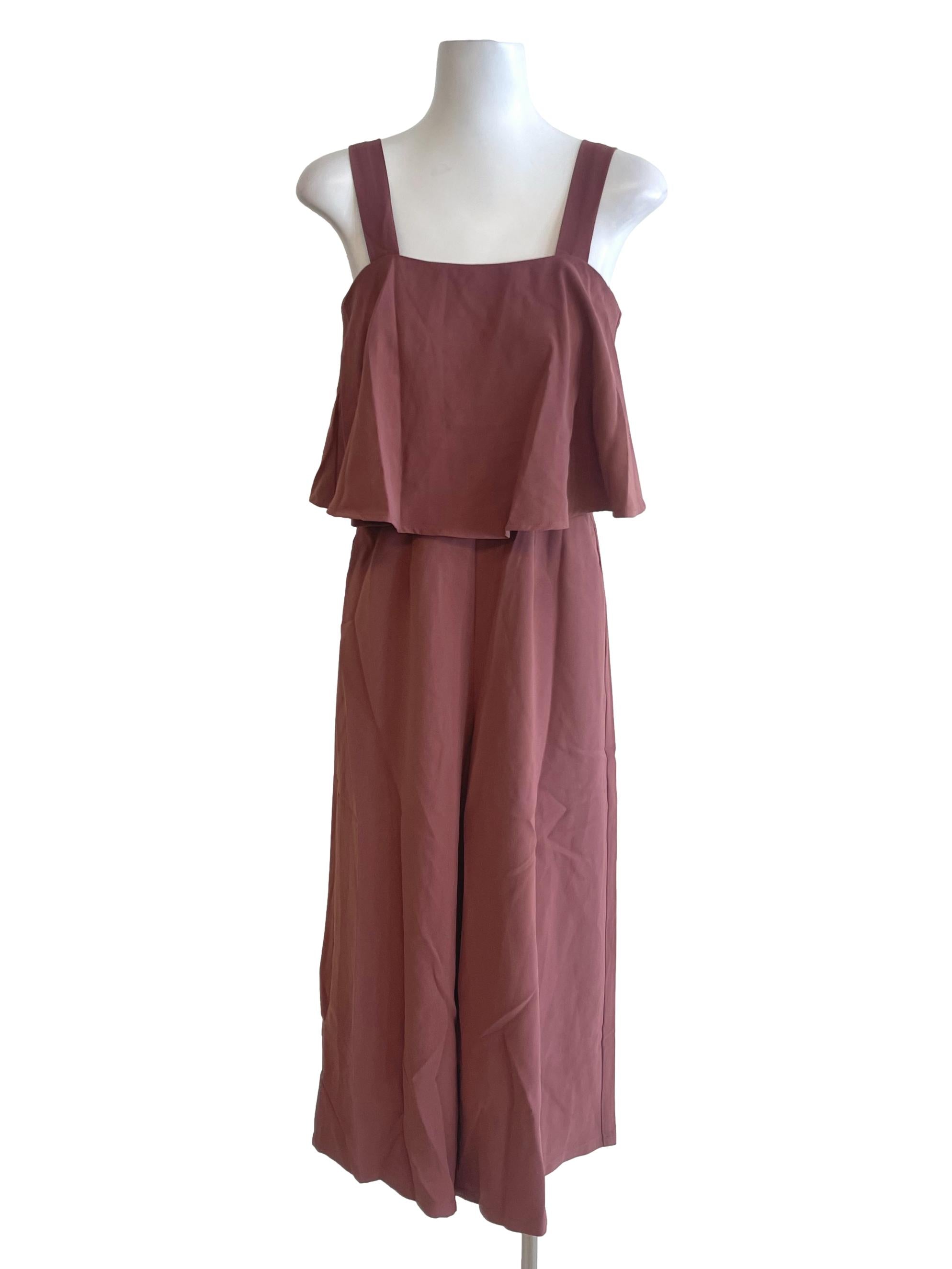 Rosewood Flowy Bust Jumpsuit