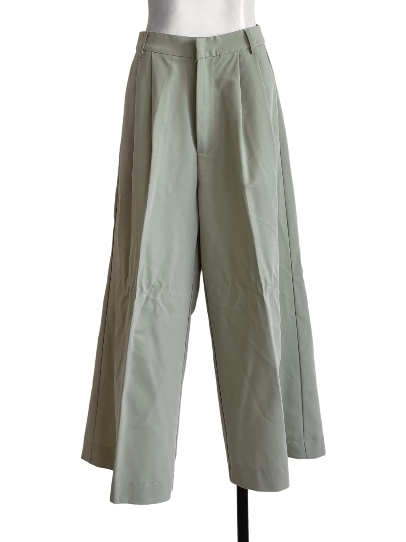 Sage Green Straight Pants