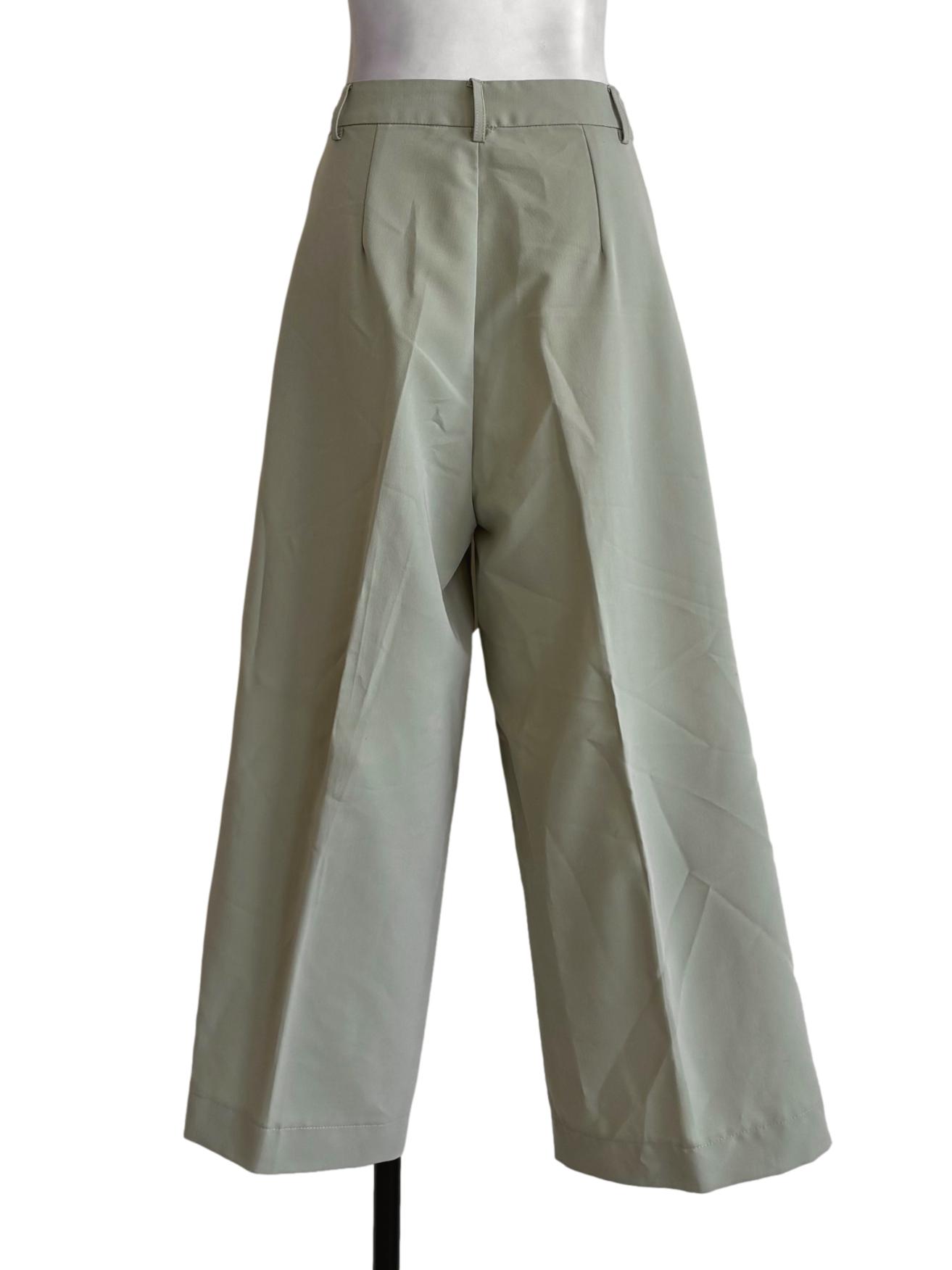 Sage Green Straight Pants