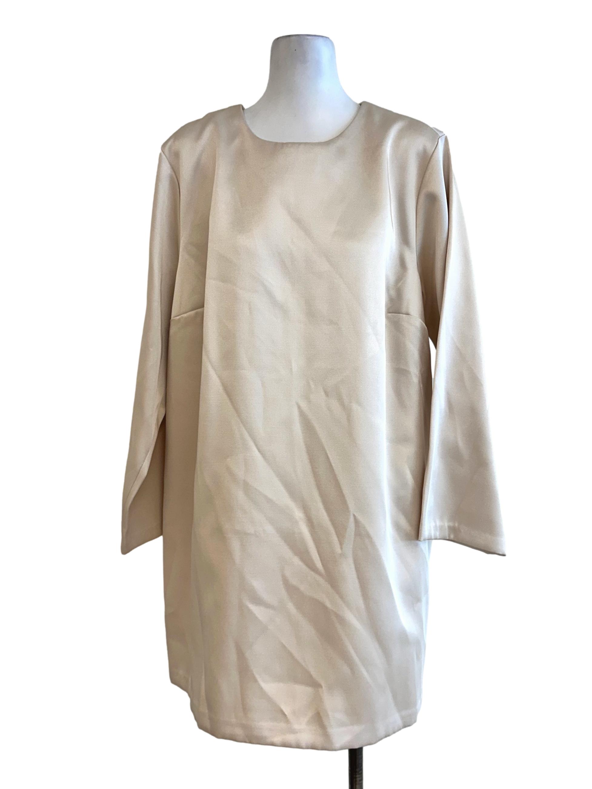 Eggnog Beige Long Sleeves Top