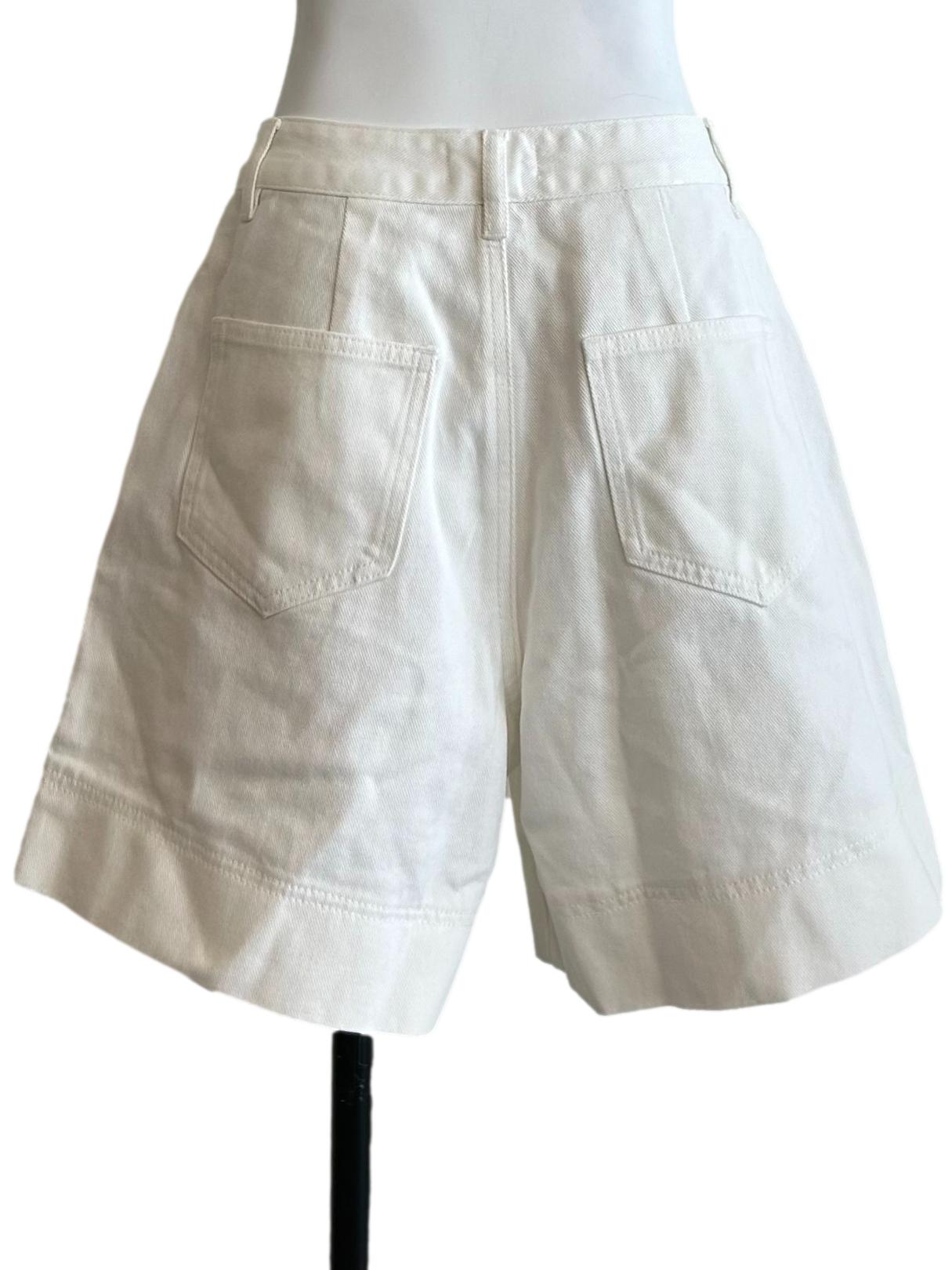 White Wide Leg Shorts
