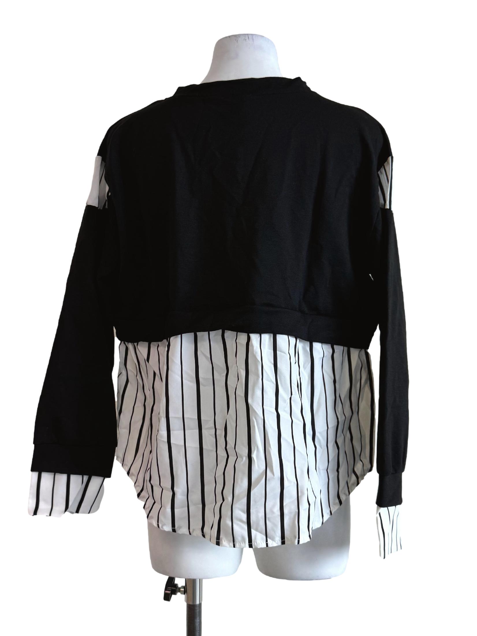 Panther Black Long Sleeve Blouse Shirt