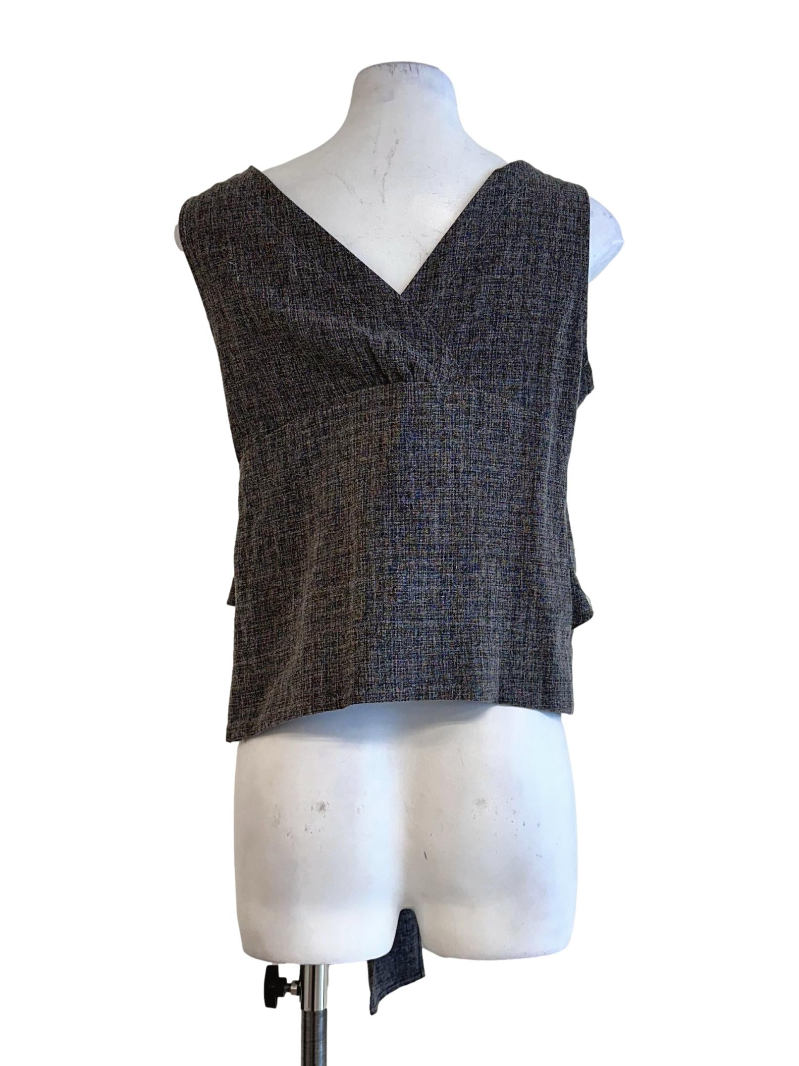 Shadow Grey Sleeveless Top
