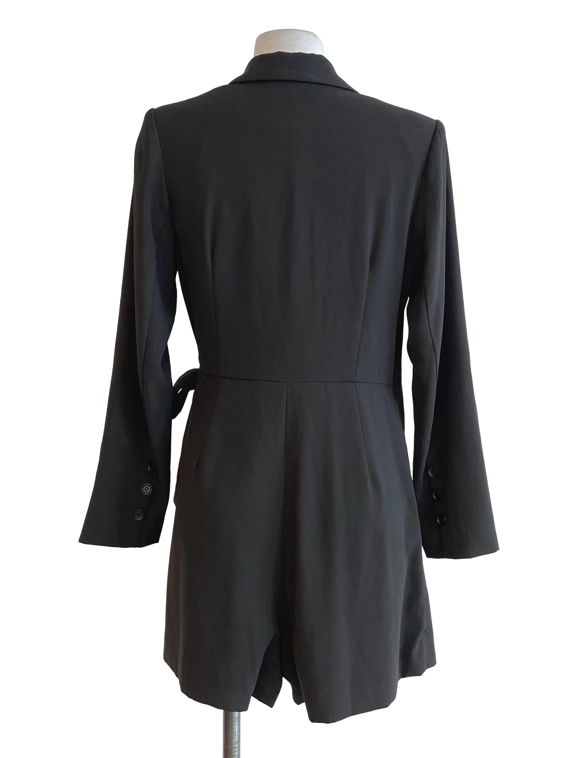 Black Tie Bow Suit Romper