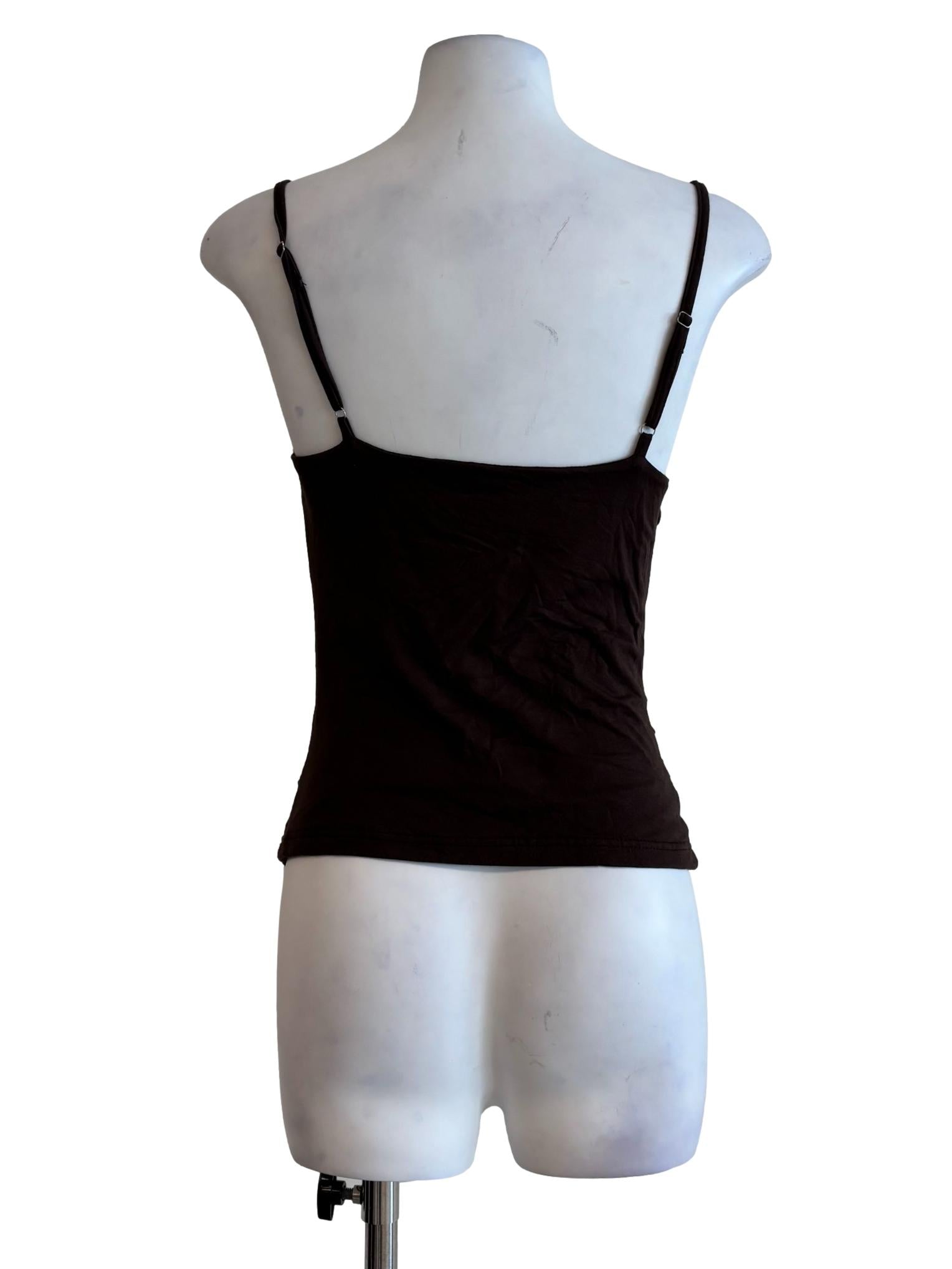 Chocolate Fitted Cowl Top