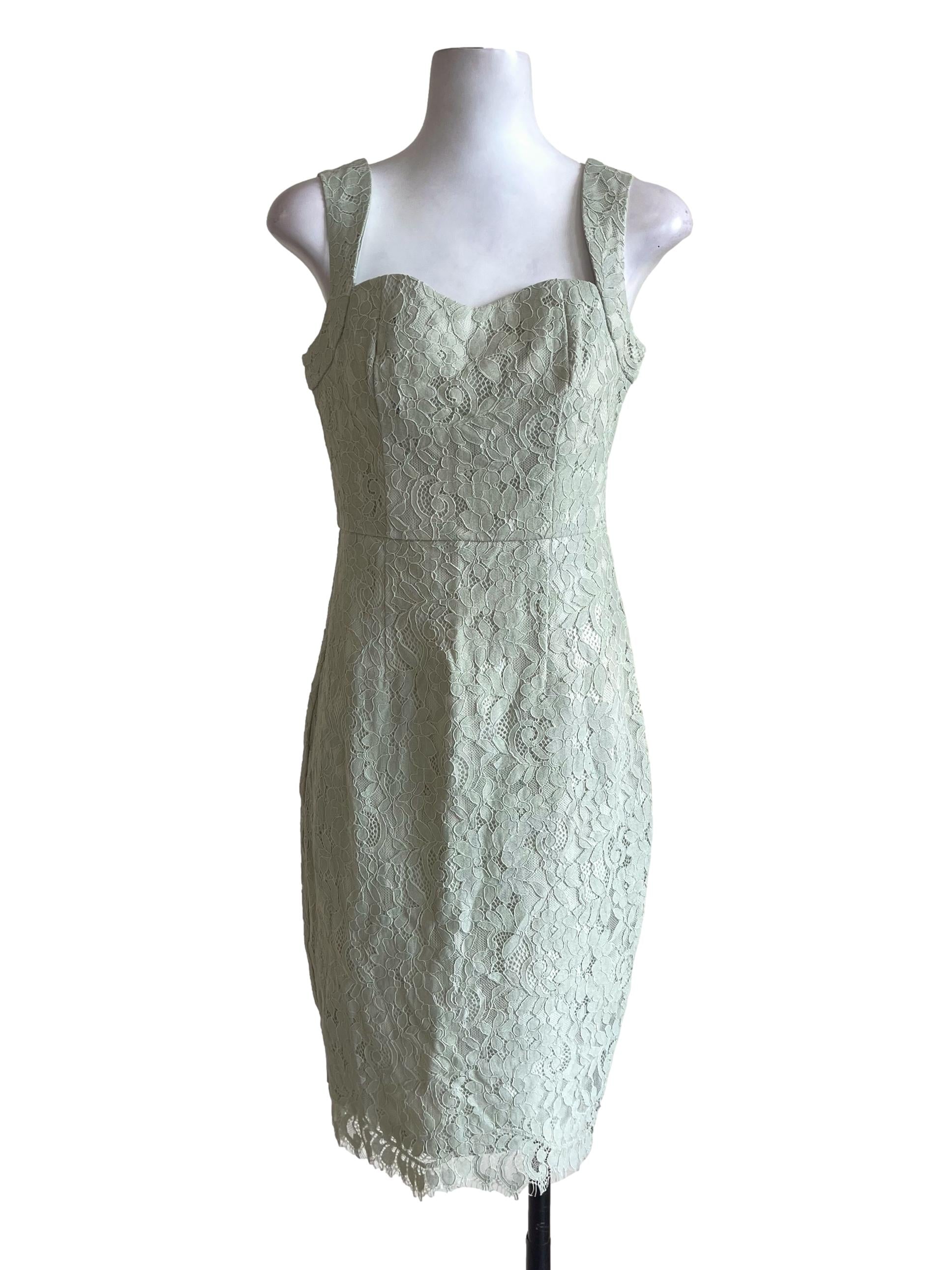 Mint Green Lace Dress