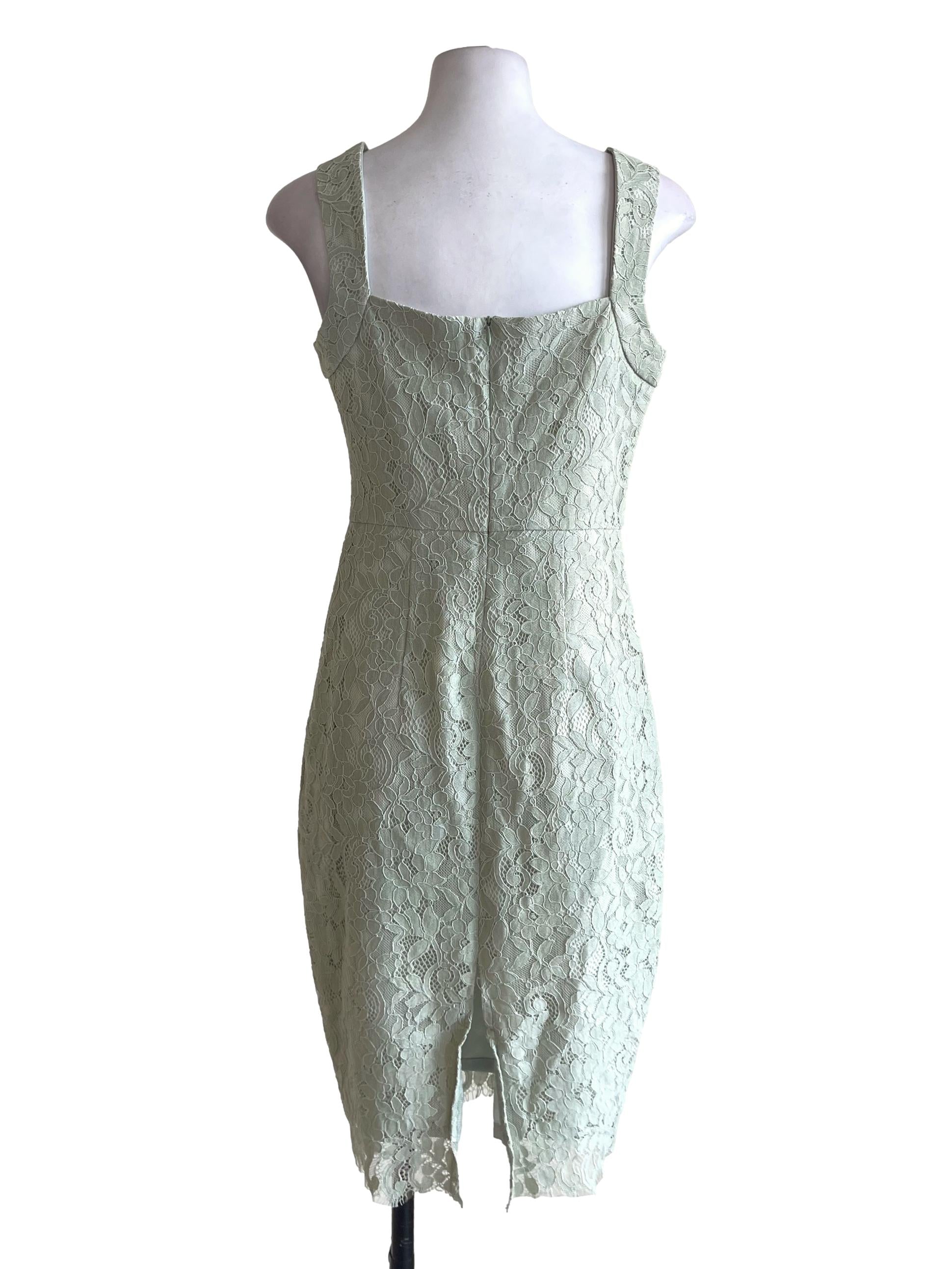 Mint Green Lace Dress