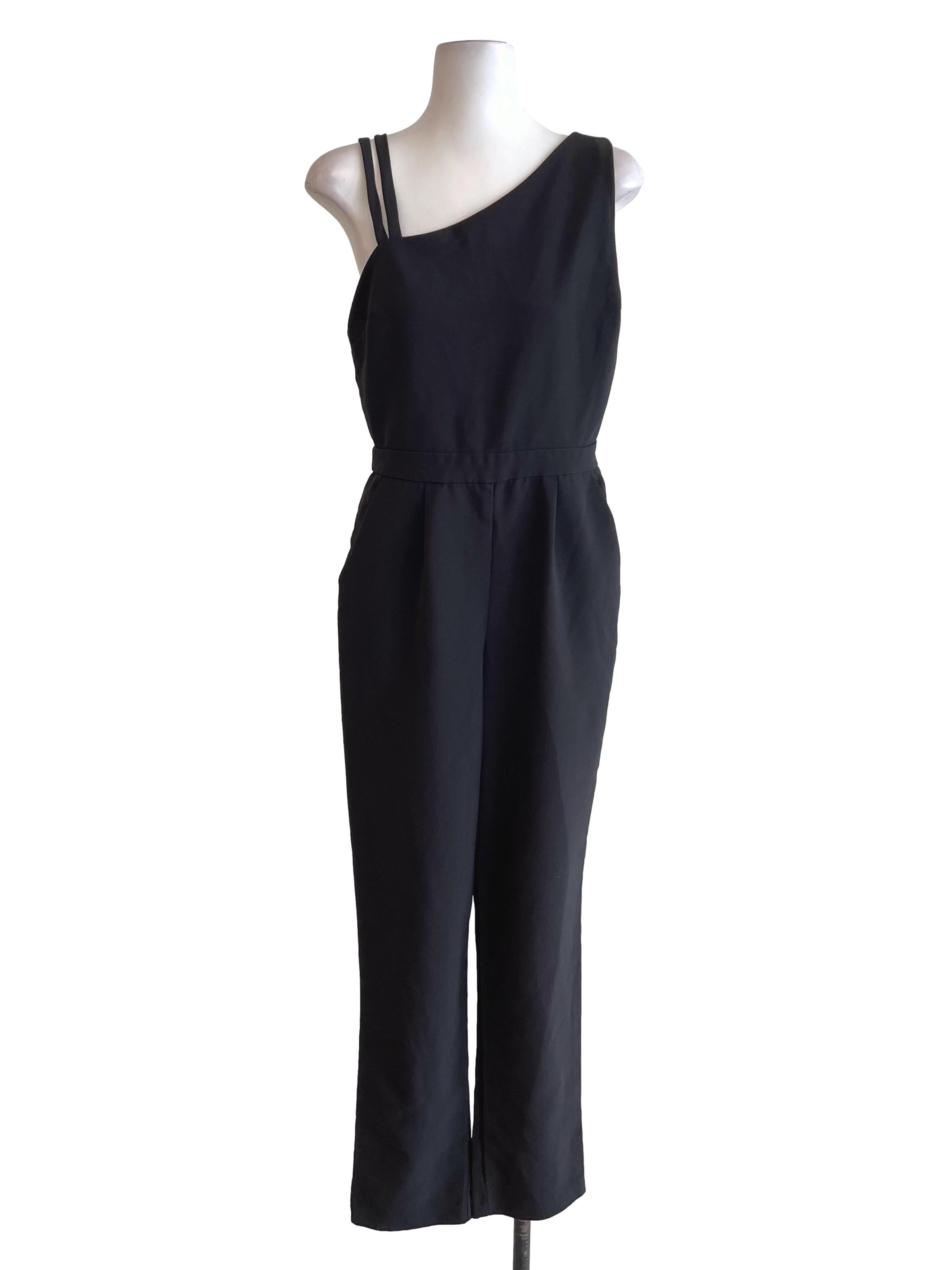 Black Asymmetric Jumpsuit