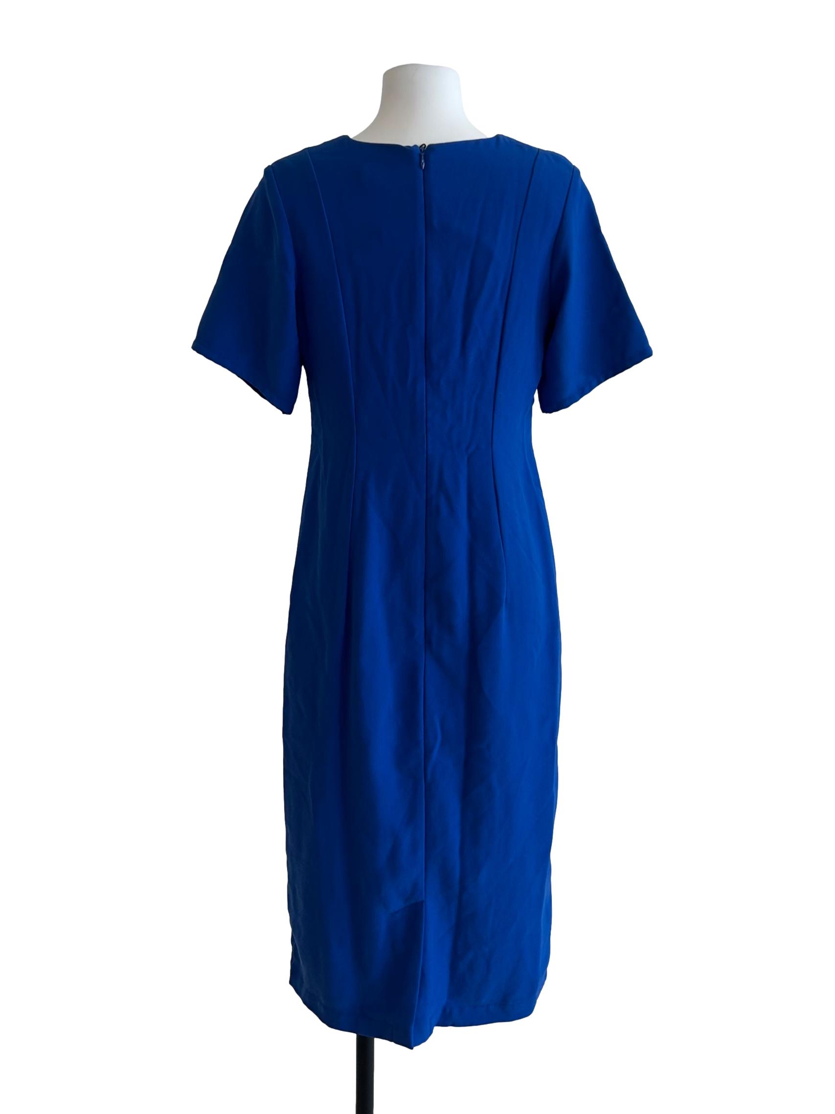 Lapis Blue Sheath Dress