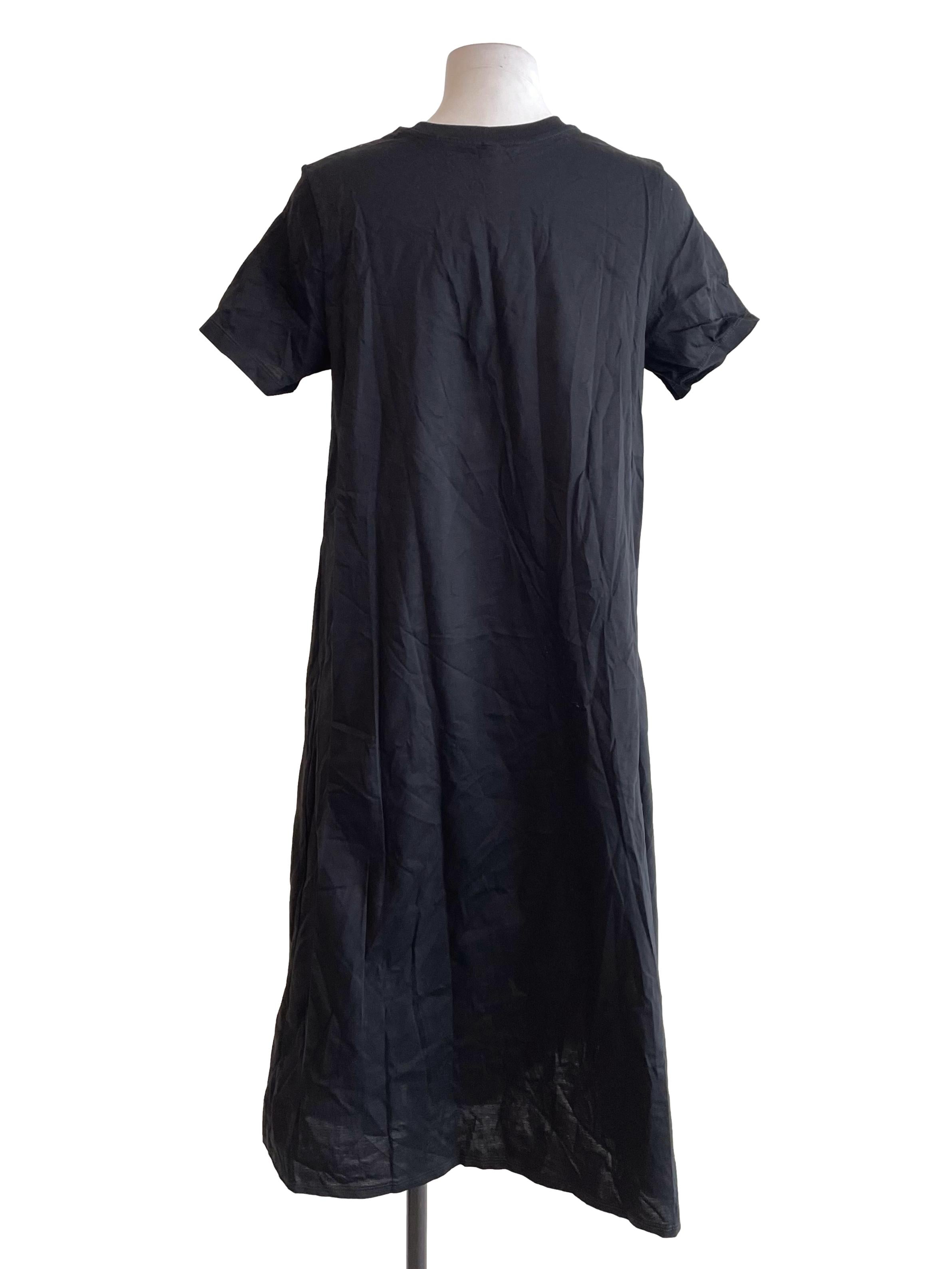 Black A-Line Tee Dress