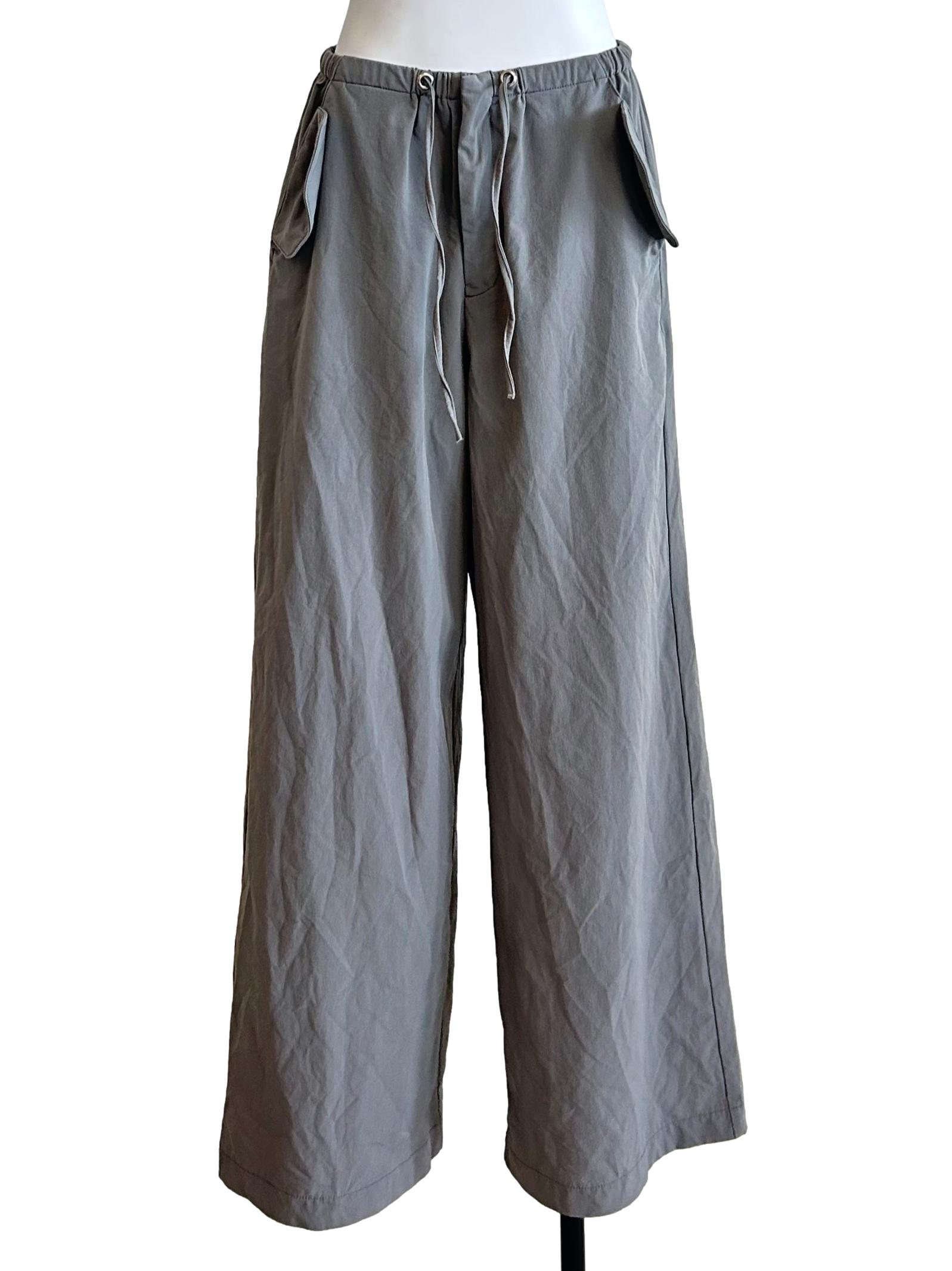 Ash Grey Flap Pocket Trousers