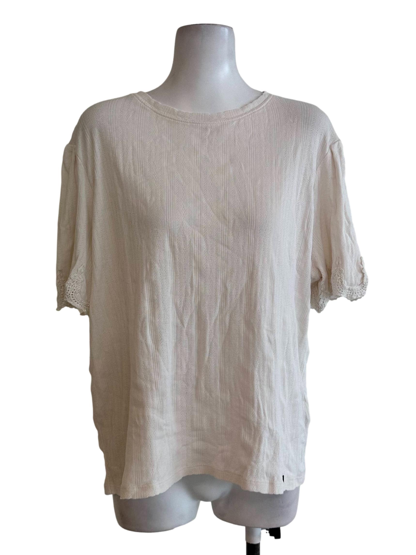 White Pattern Top