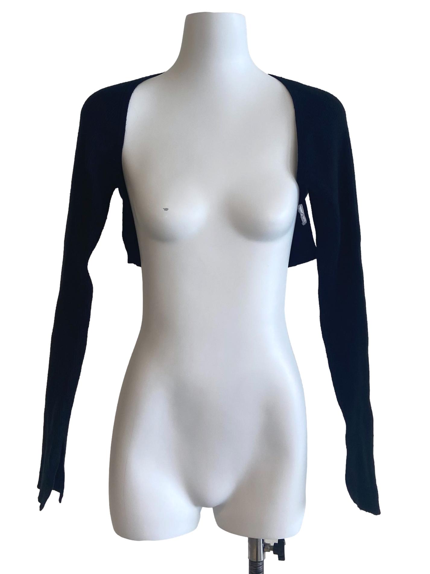 Black Pencil Stripe Bolero