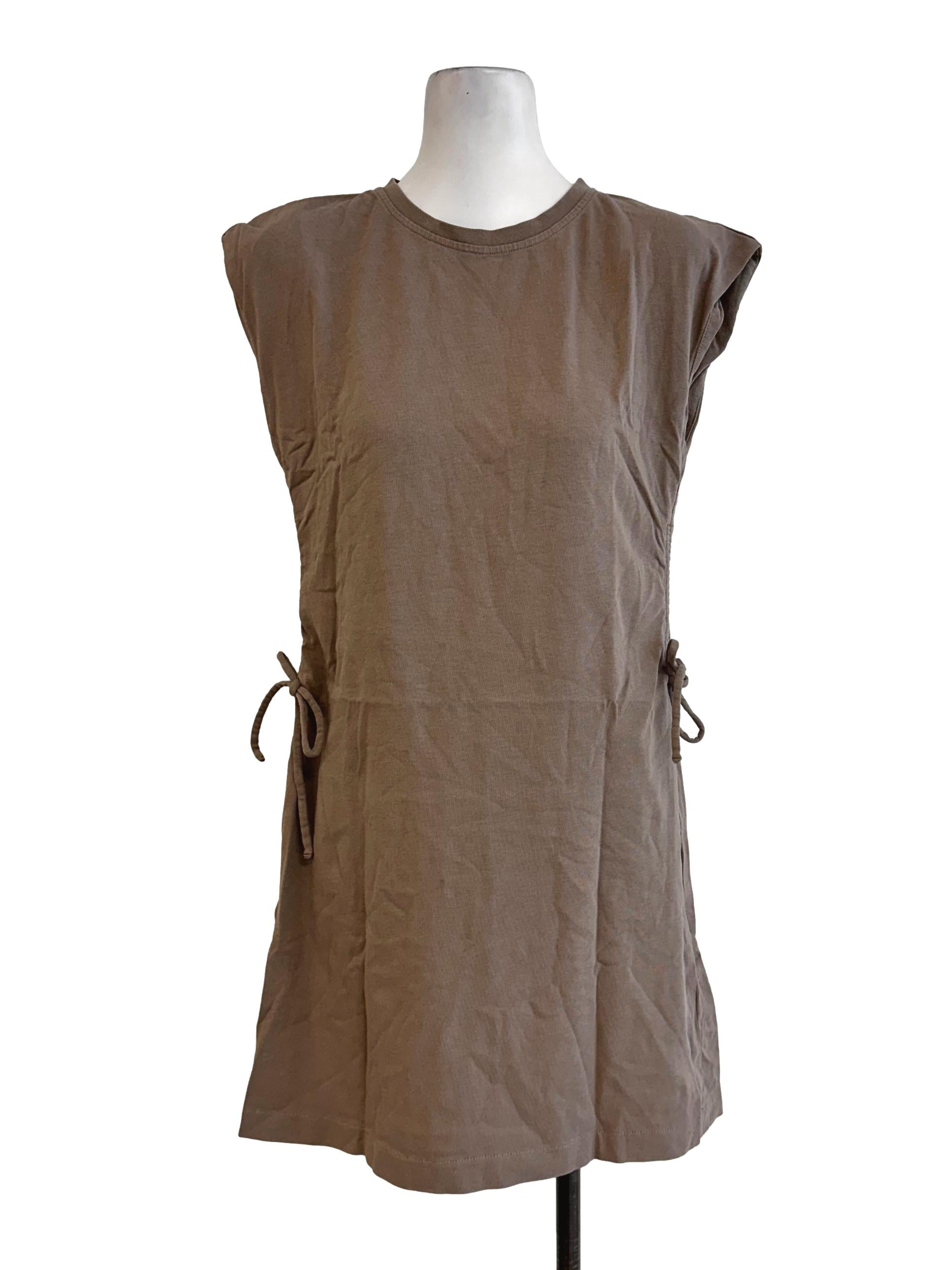 Cedar Brown Round Neck Dress LB