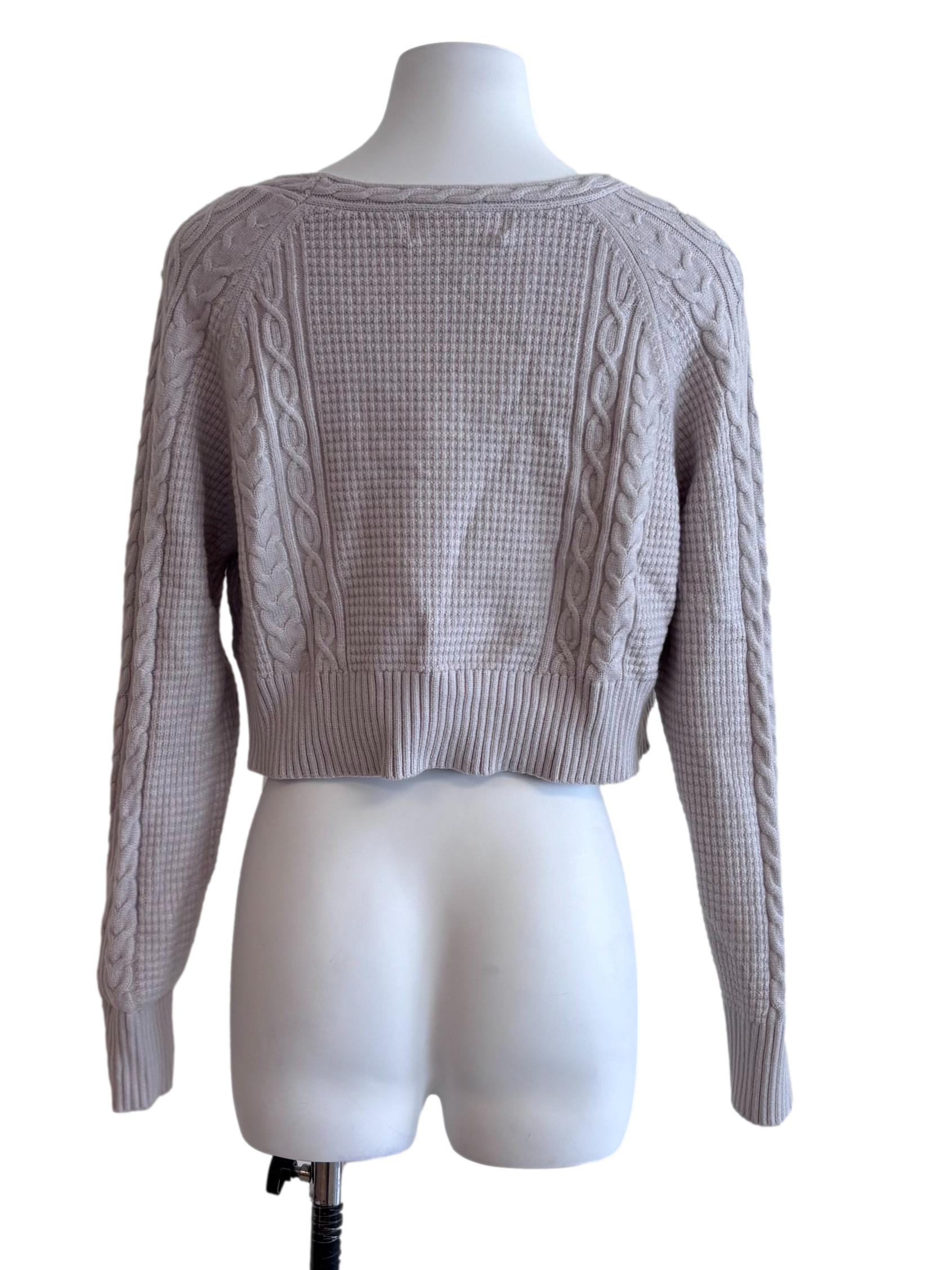 Pale Purple Knitted Cardigan