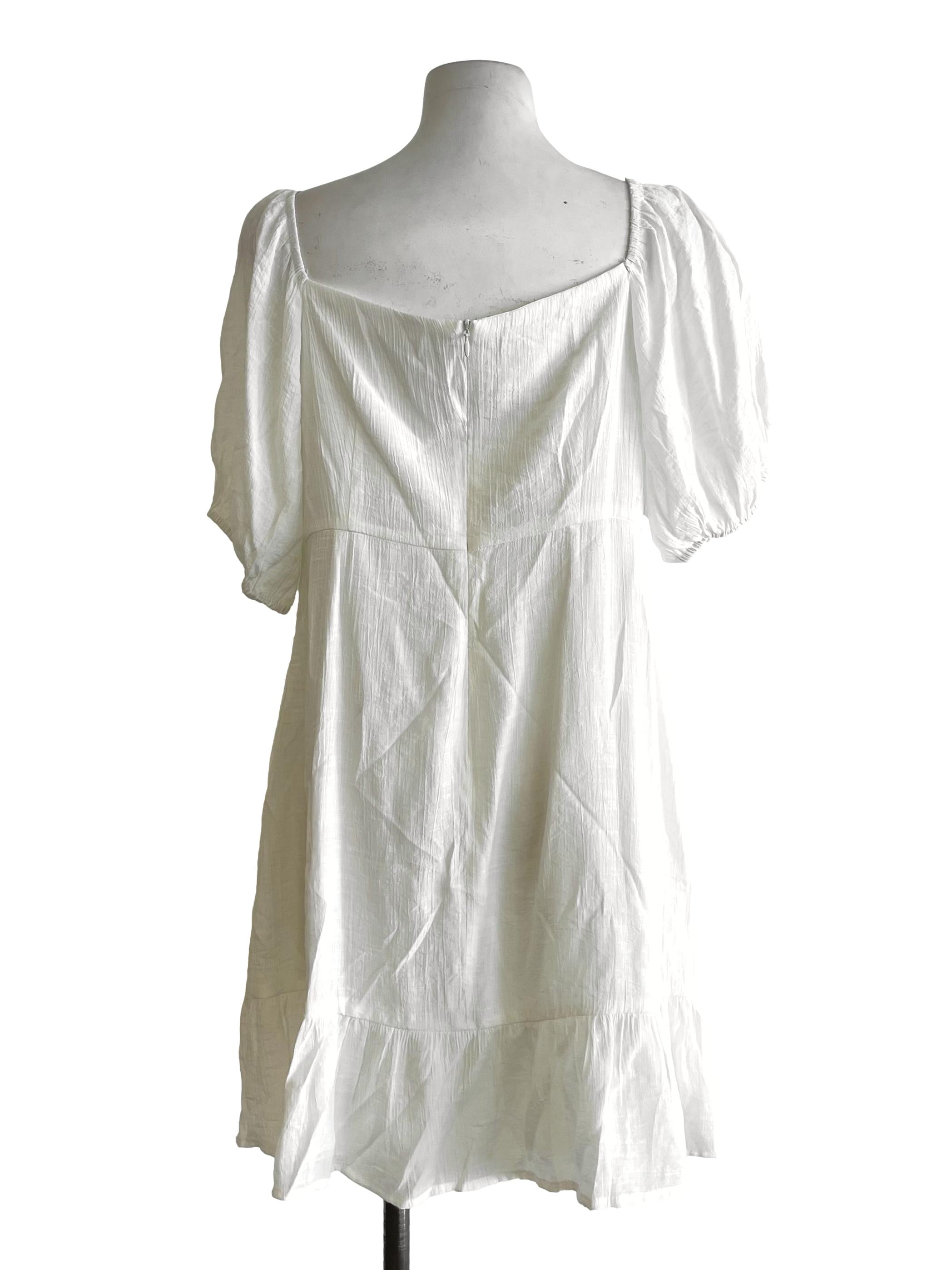 White Sweetheart Babydoll Dress