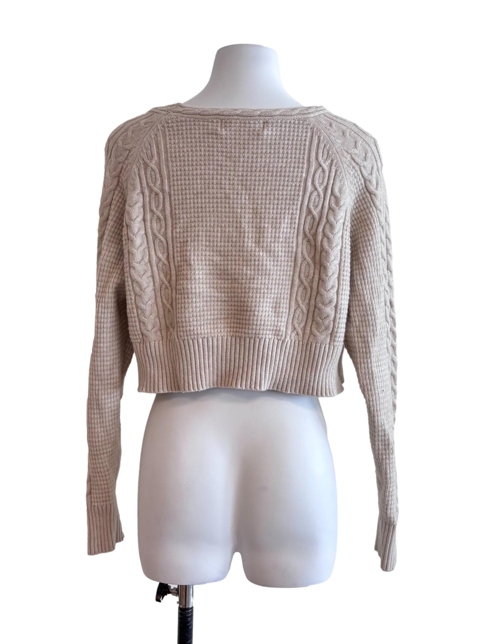 Nude Beige Knitted Cardigan