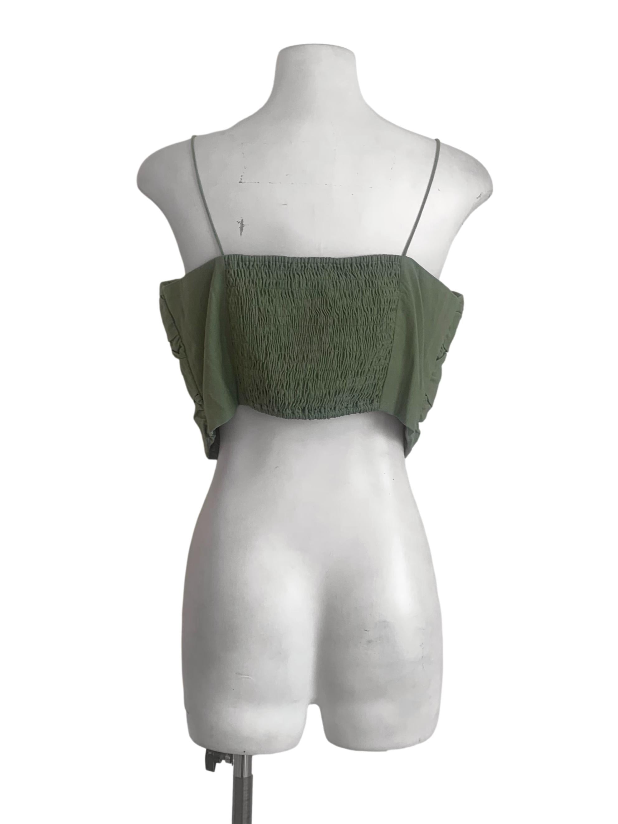 Crocodile Green Camisole Top TWL