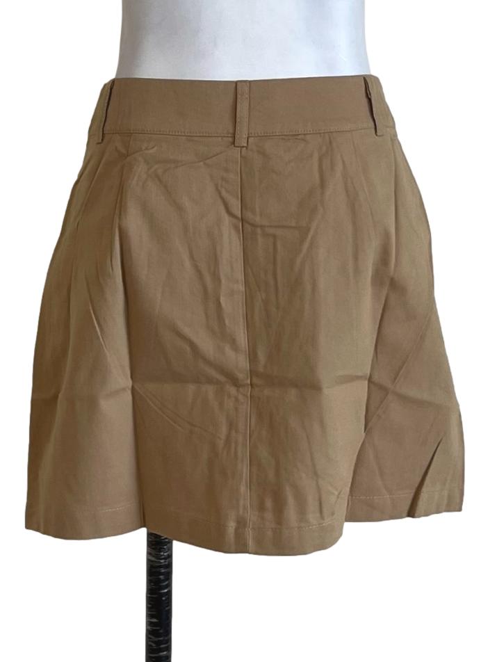 Beige Dax Mini Cotton Skorts