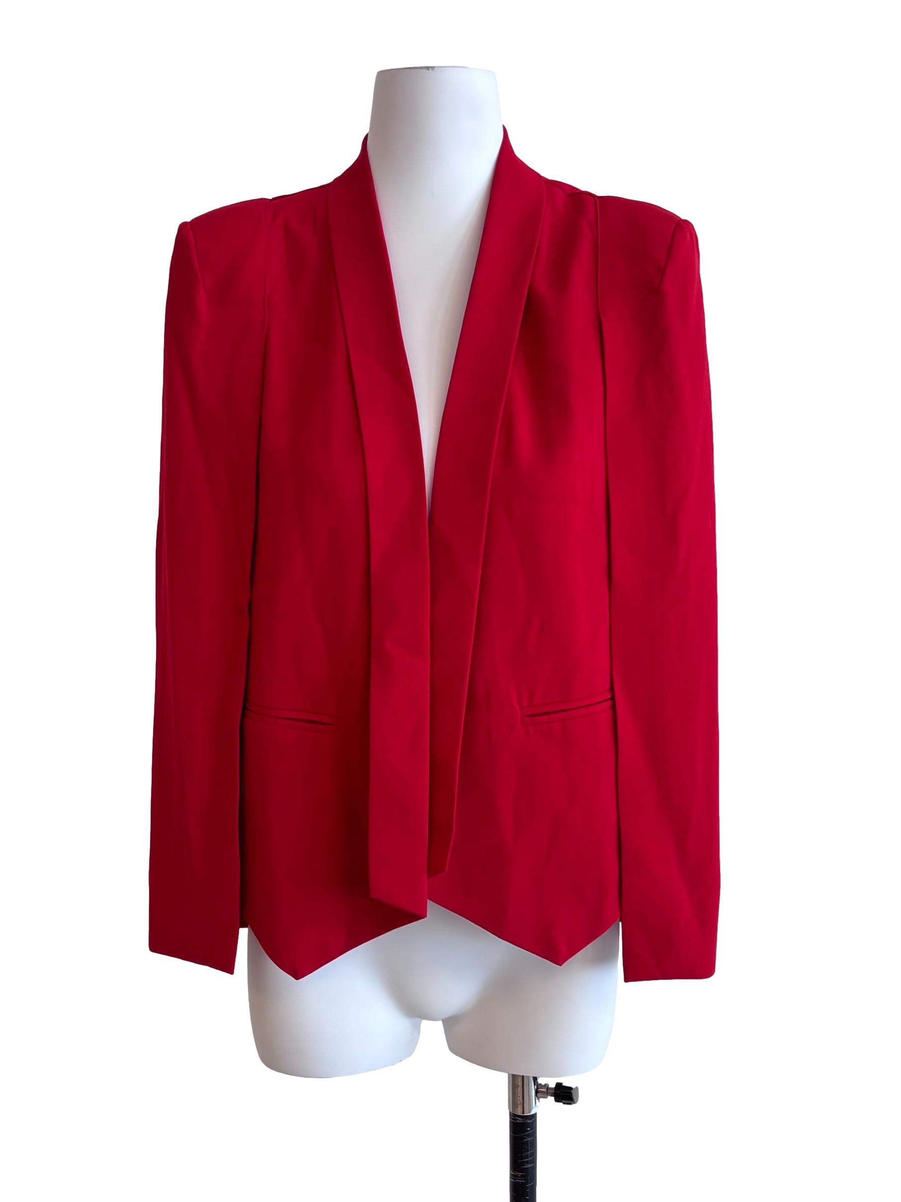 Blood Red Cape Blazer