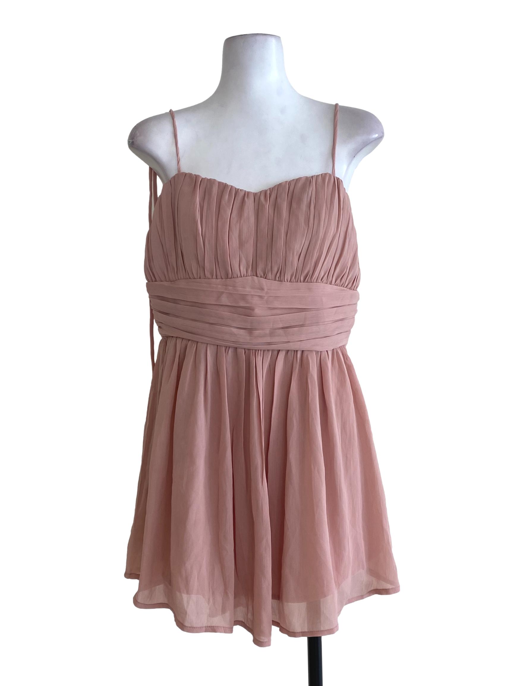 Lilac Tie-Neck Dress LB