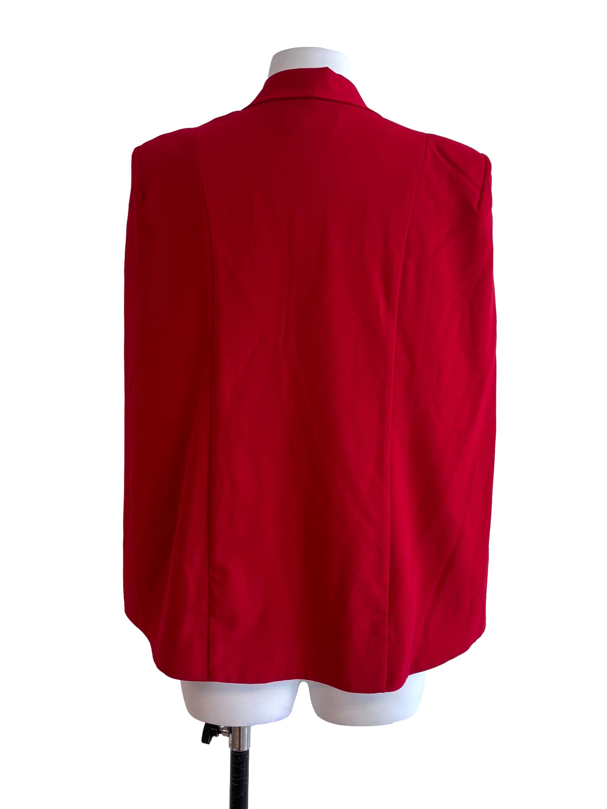 Blood Red Cape Blazer