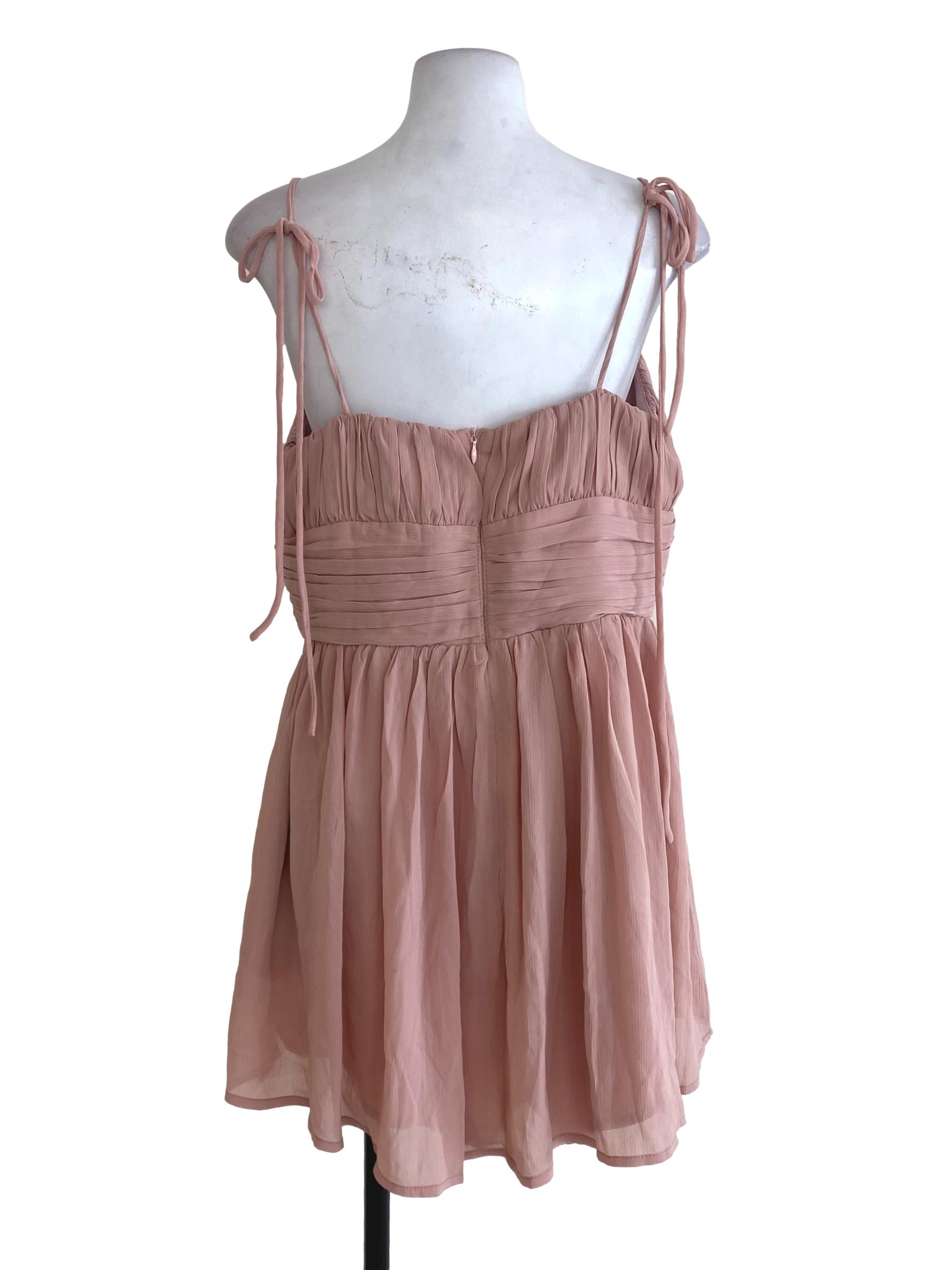 Lilac Tie-Neck Dress LB