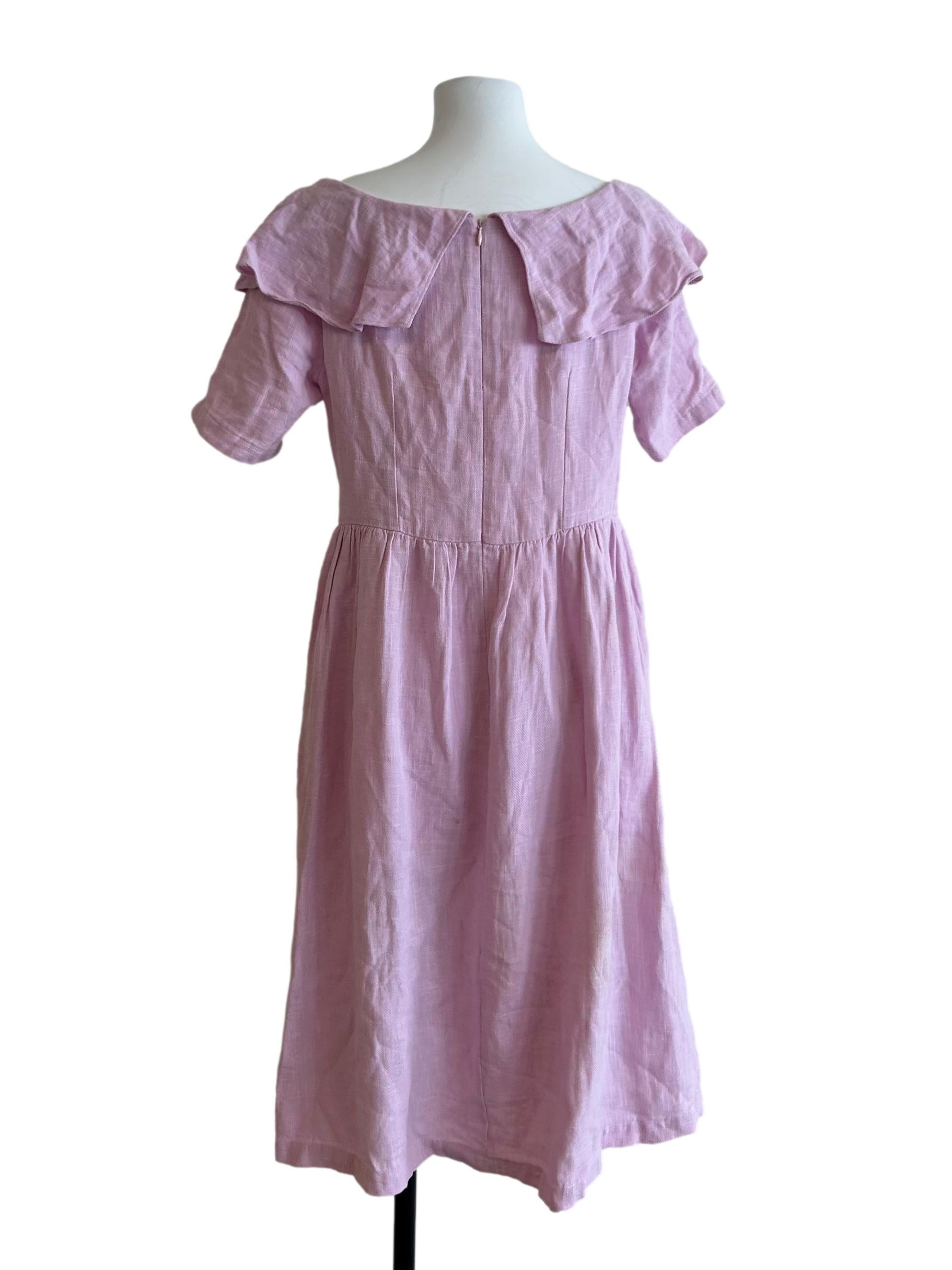 Lavender Purple Short Sleeve Dress