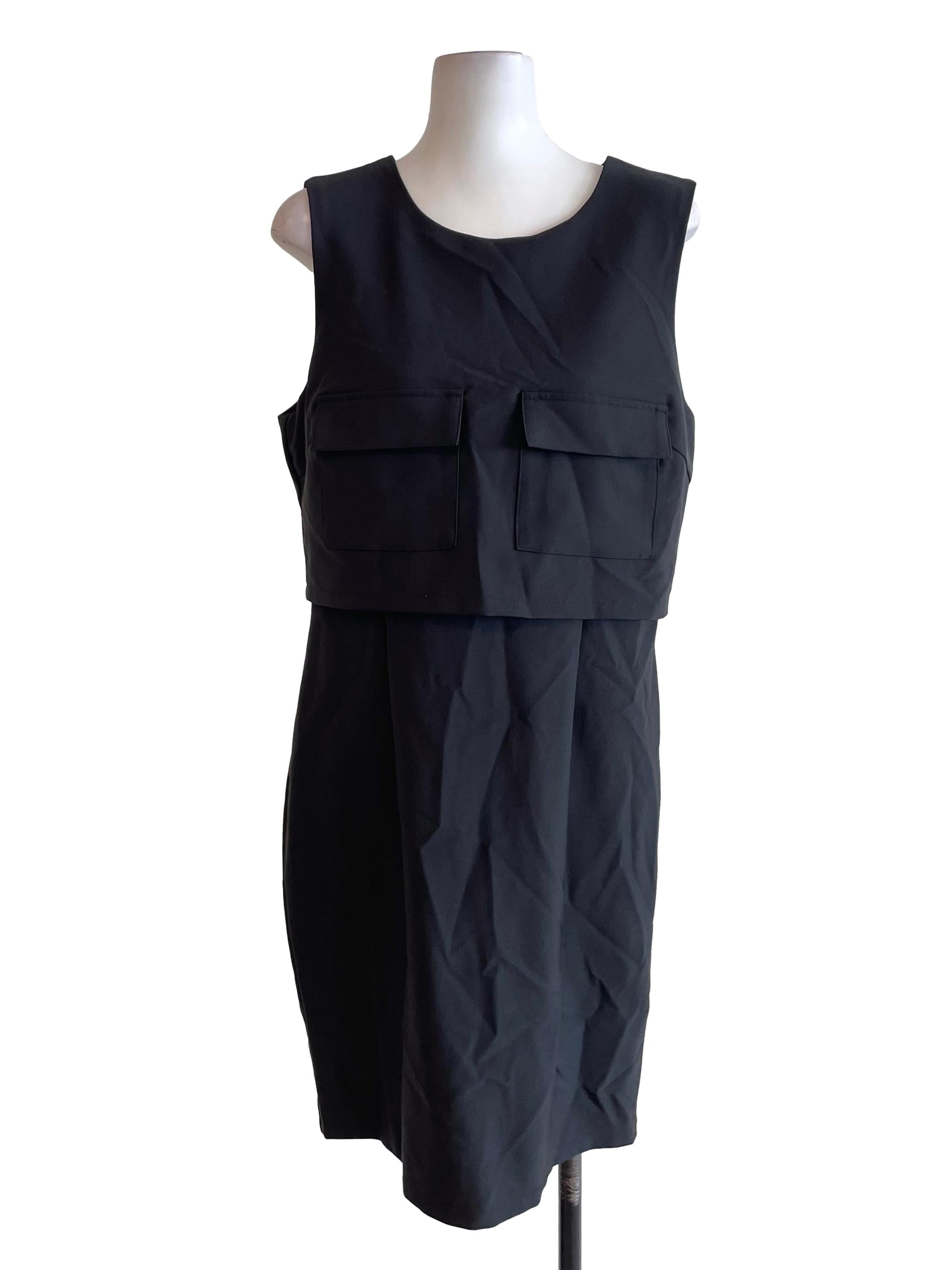 Charcoal Bust Pocket Dress