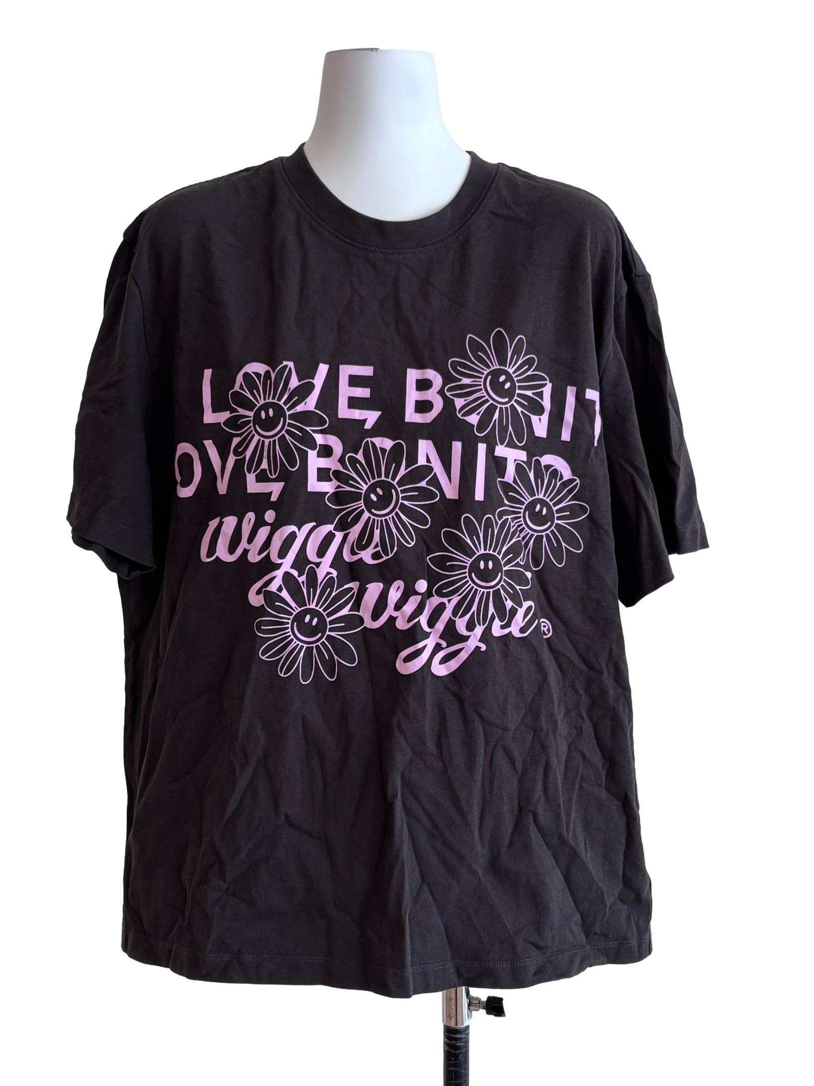 Faded Black Oversize Graphic Tee