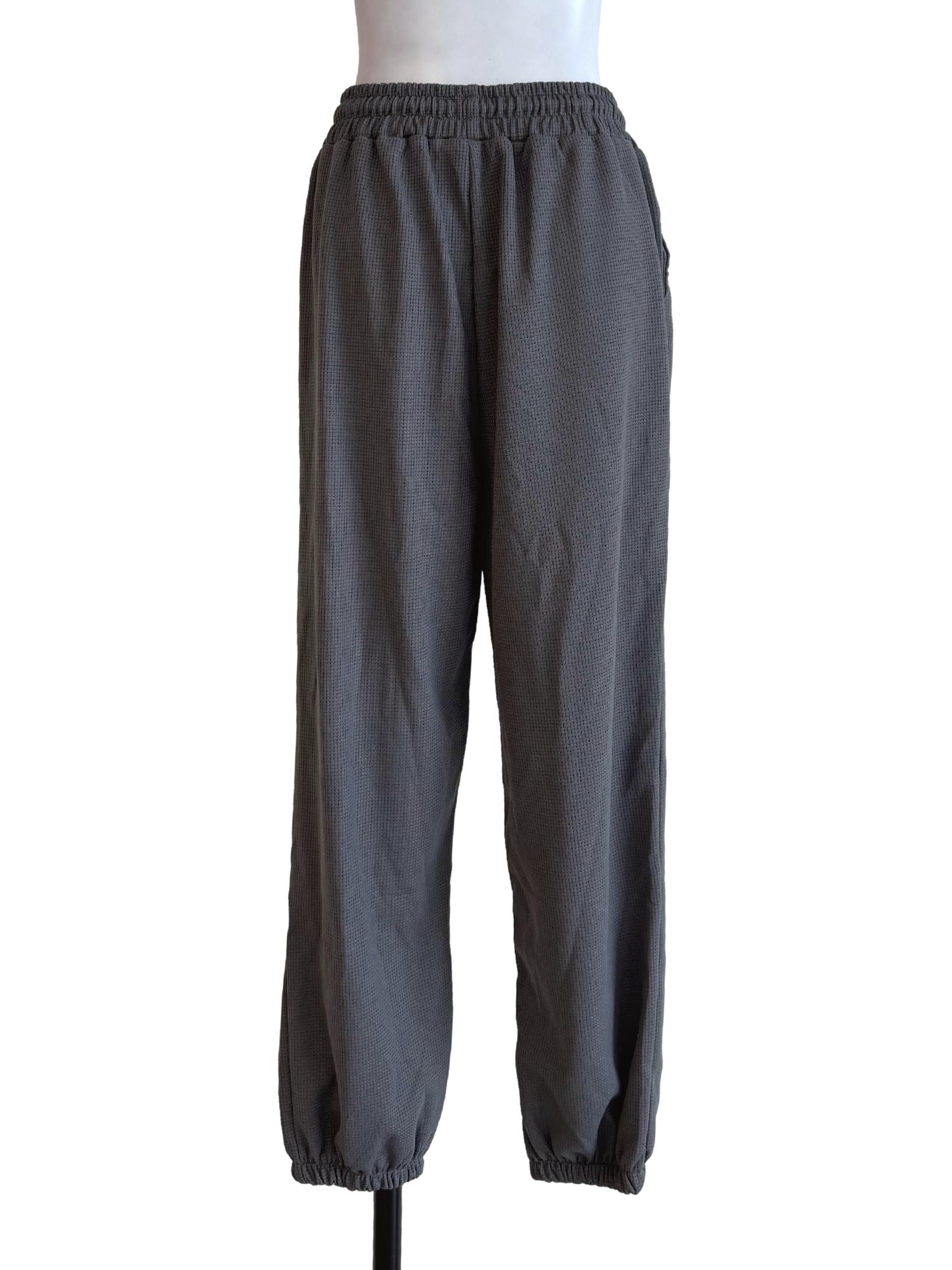 Textured Grey Sweatpants