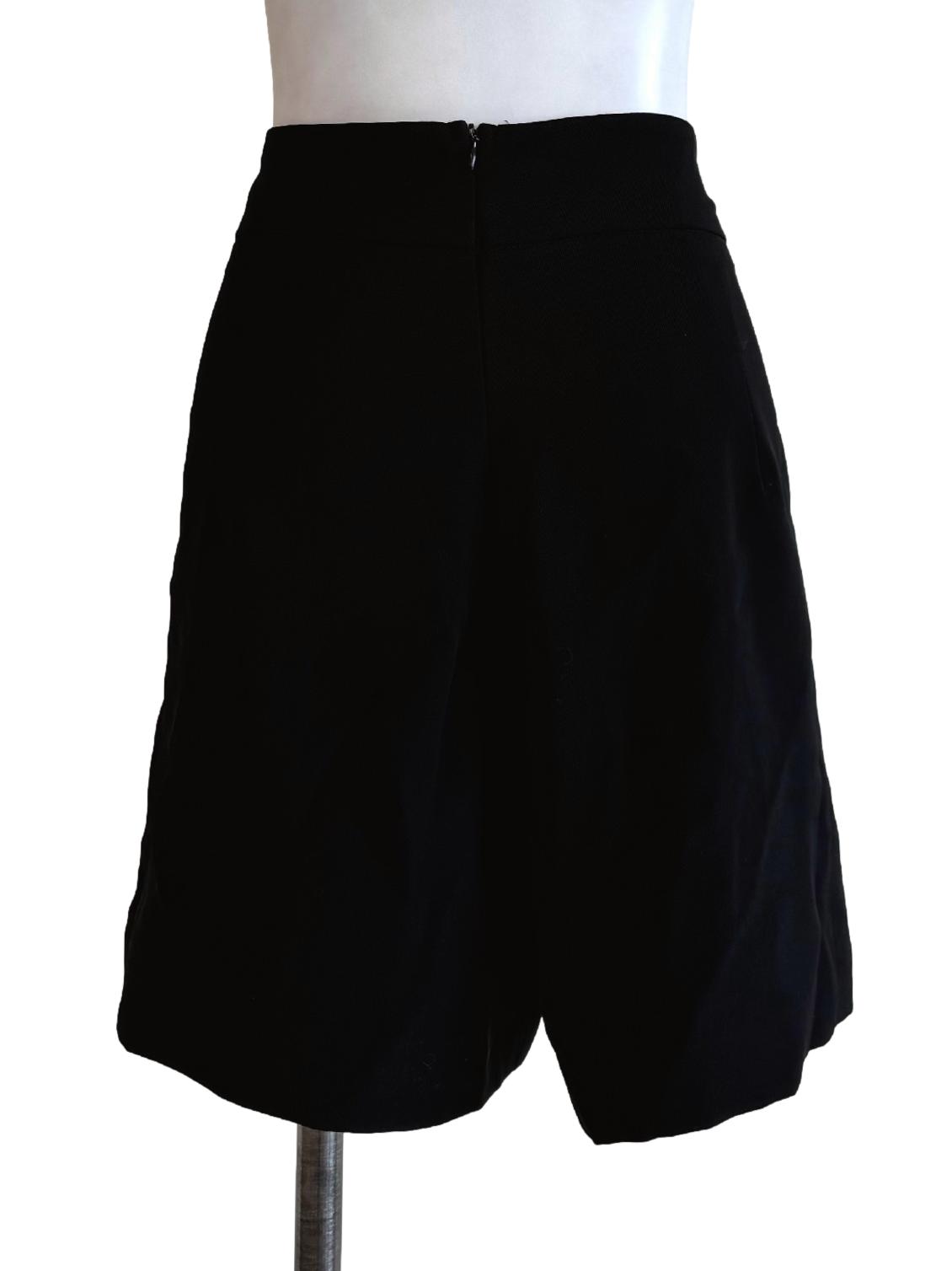 Ink Black With Chinese Button Shorts