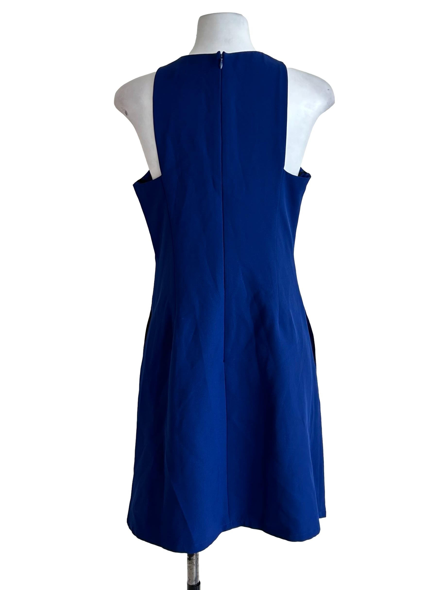 Royal Blue Twist Front Dress