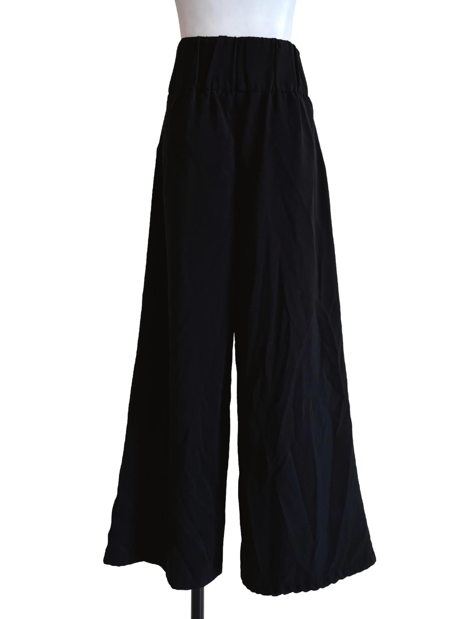 Shiny Black High Waisted Pants