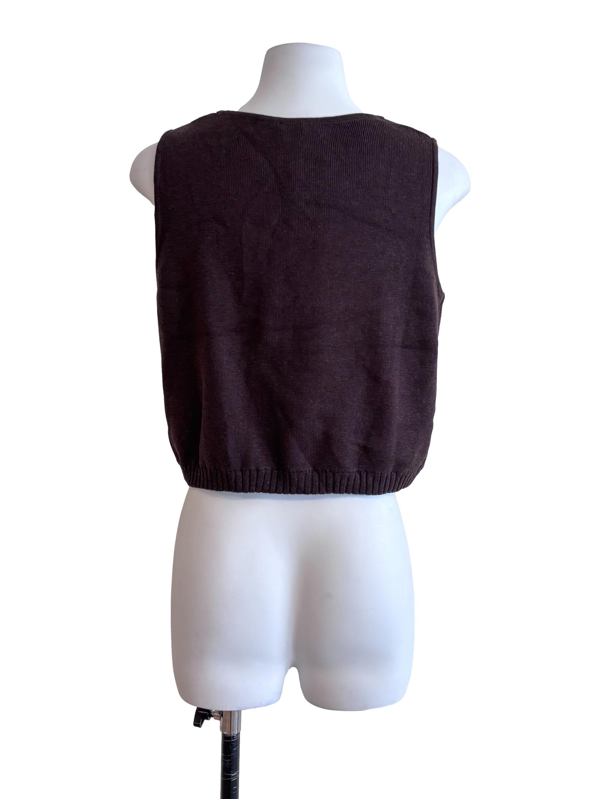 Coffee Brown Jiraiya Tank Top