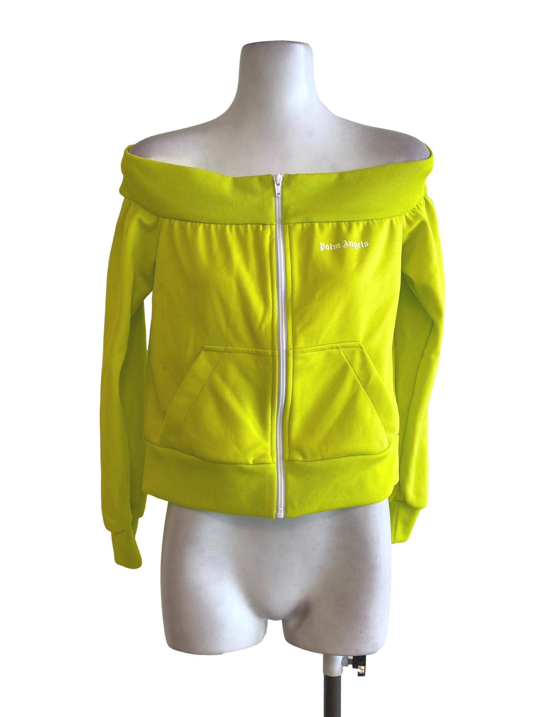 Neon Green Off Shoulder Top