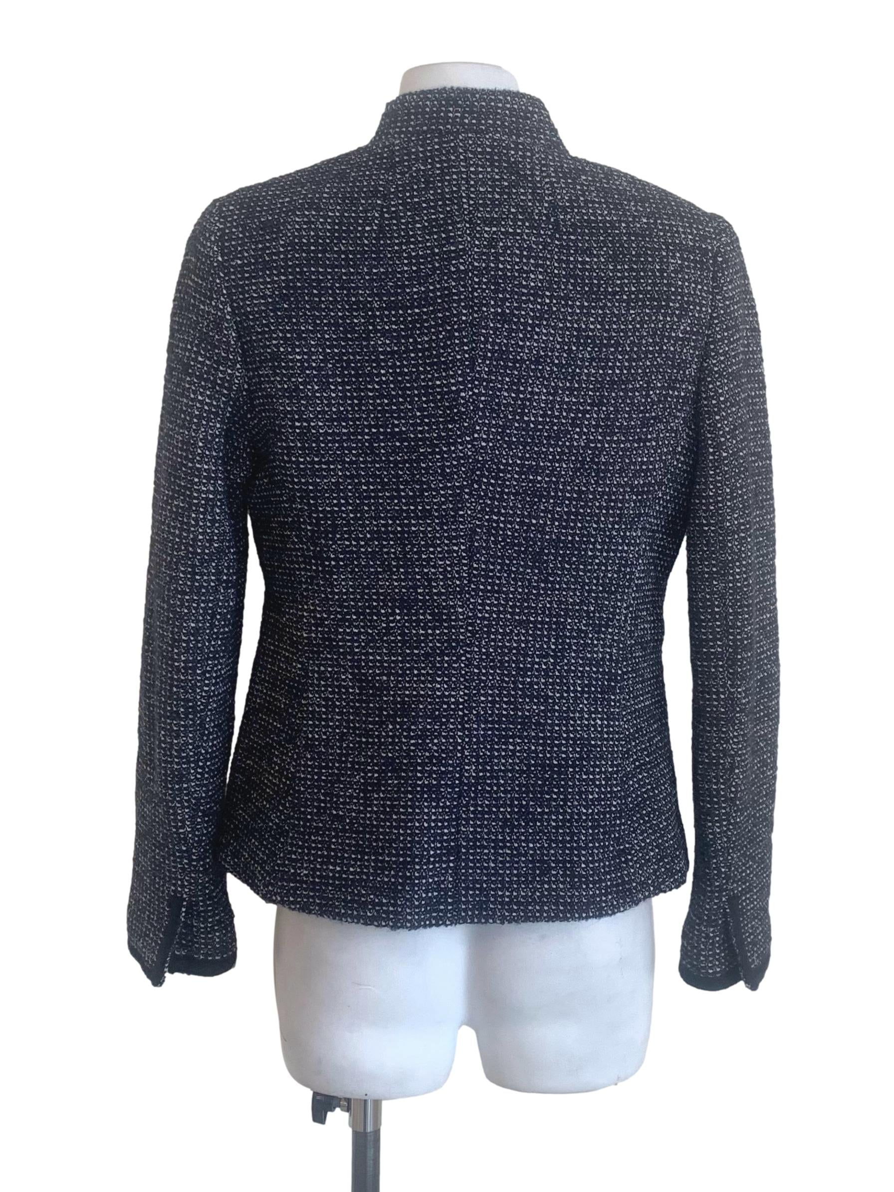 Berry Blue Tweed Cutaway Blazer