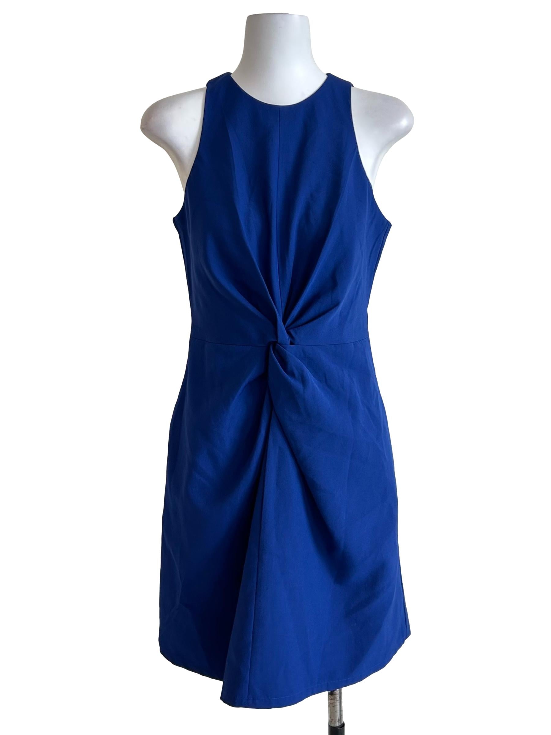 Royal Blue Twist Front Dress