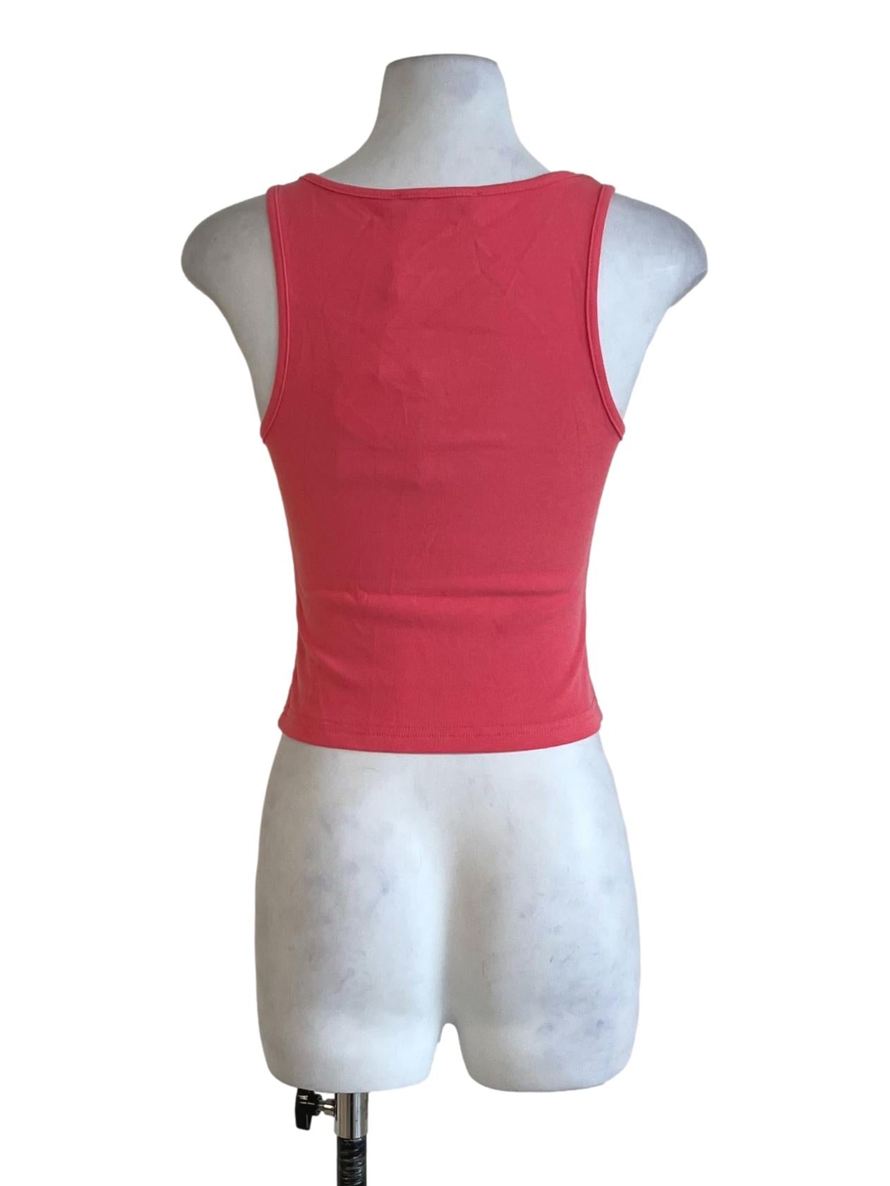 Pink Lexy Scoop Neck Padded Top