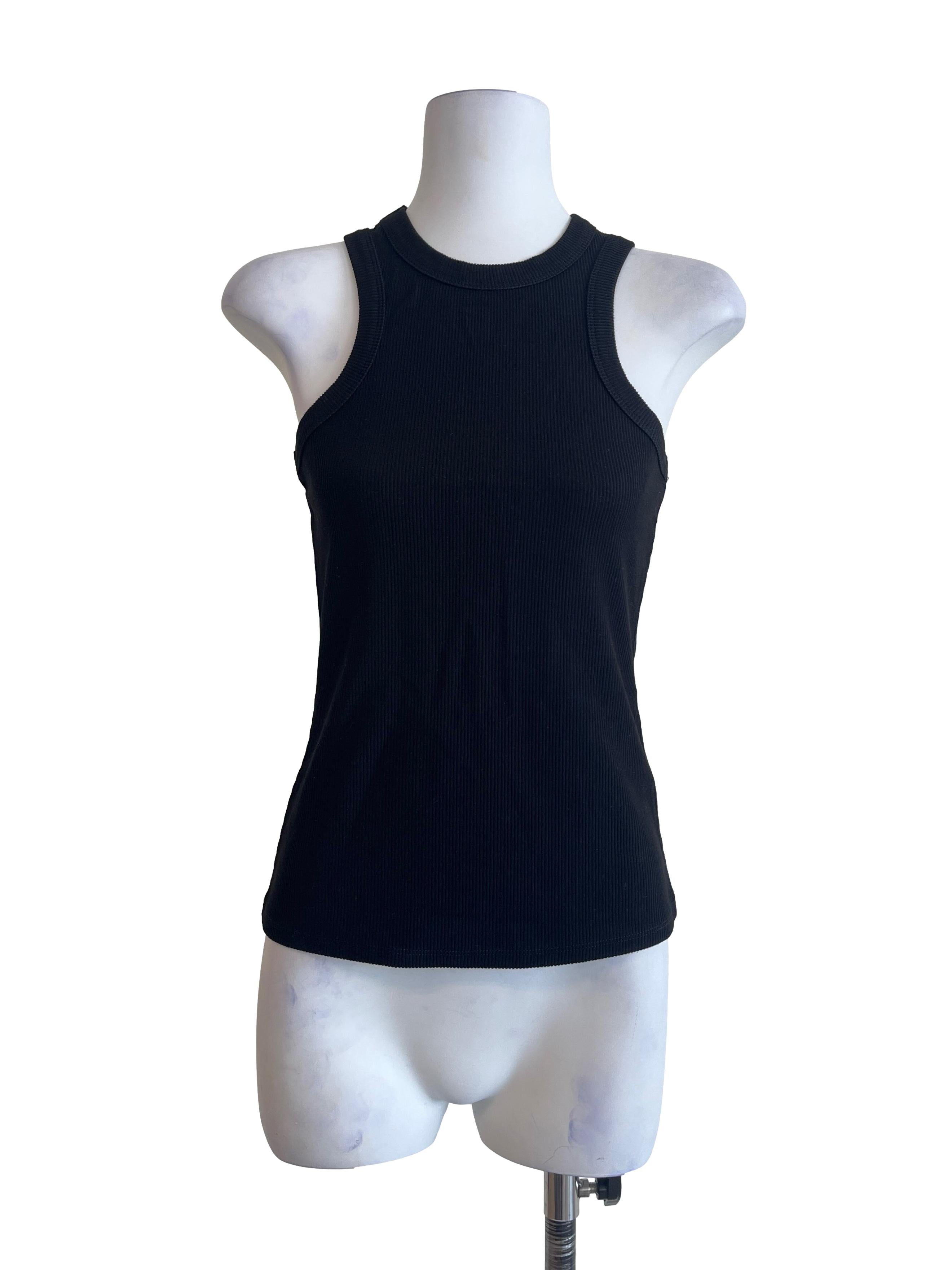 Pitch Black Halter Sleeveless Top