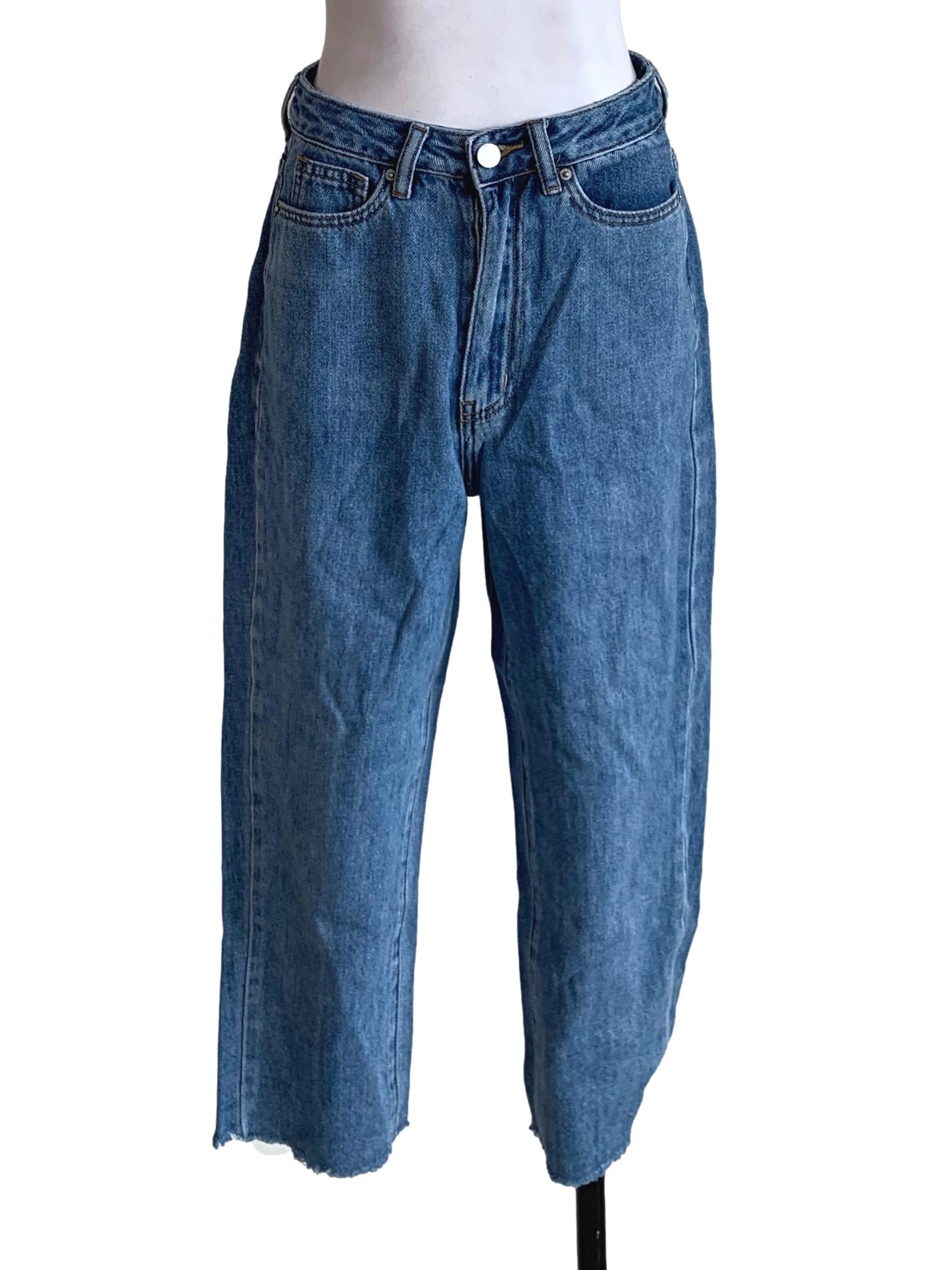 Denim Plain Straight Jeans LB
