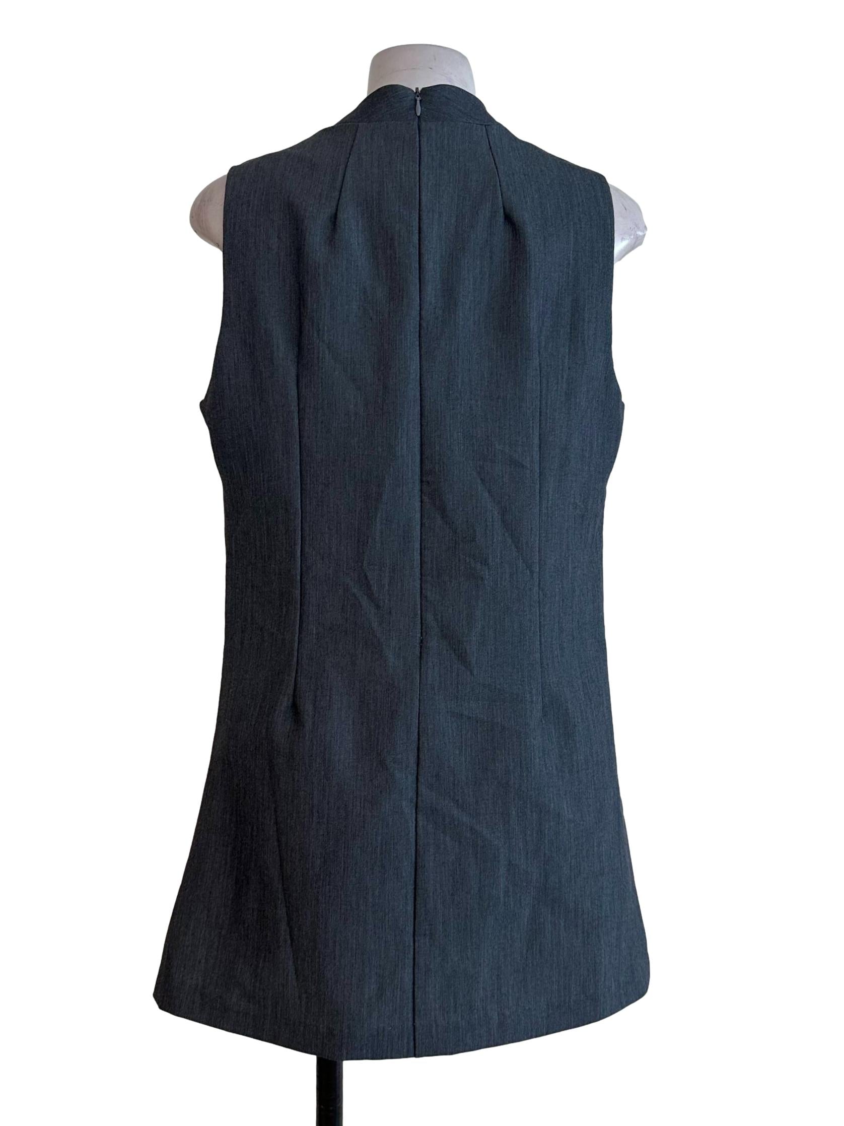 Smoke Grey Plain Shift Dress