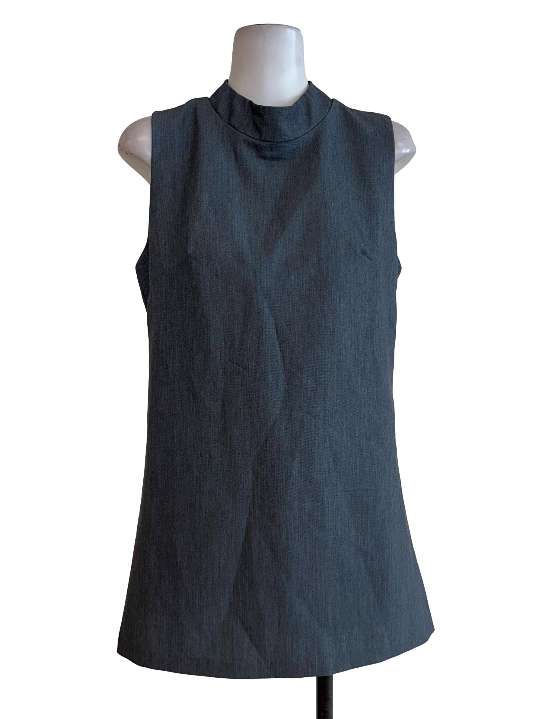 Smoke Grey Plain Shift Dress