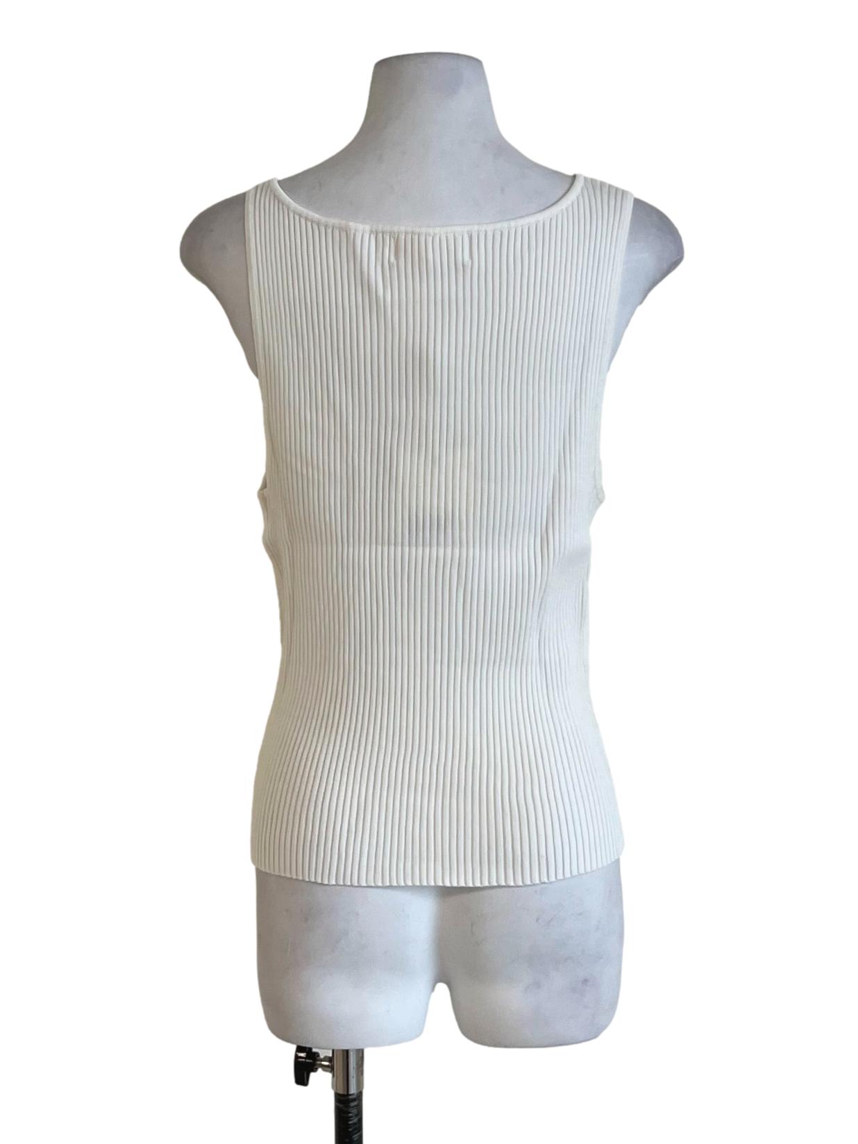 White Kimberly Layered Knit Top