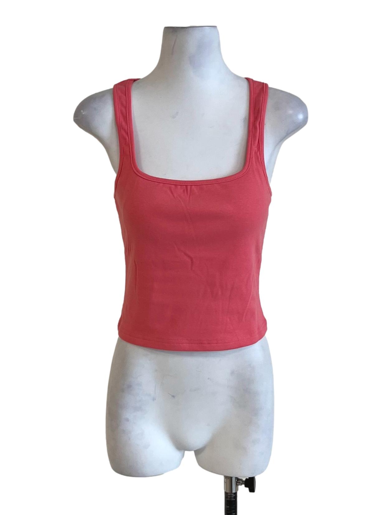 Pink Lexy Scoop Neck Padded Top