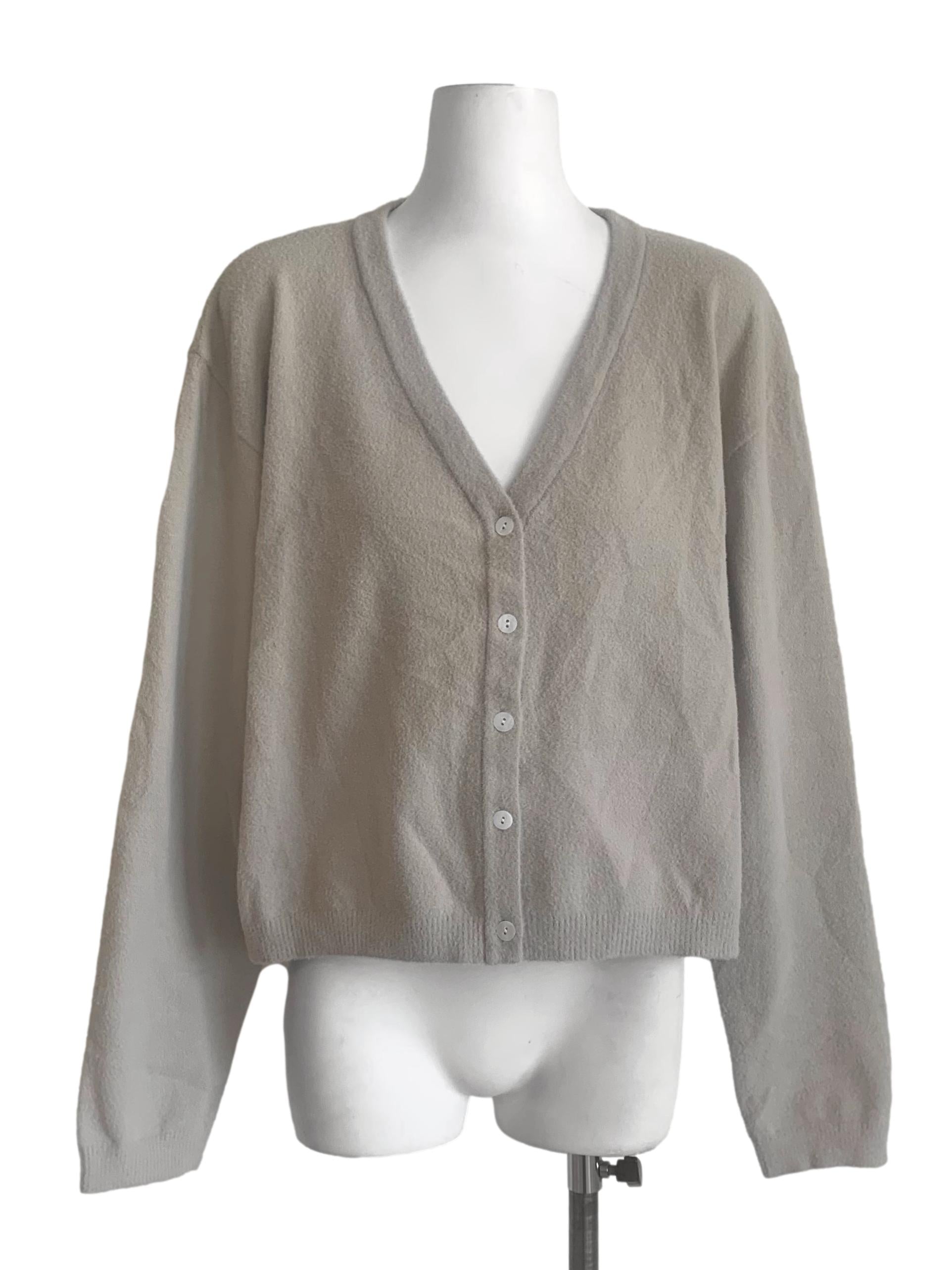 Sandcastle Beige Furry Cardigan LB